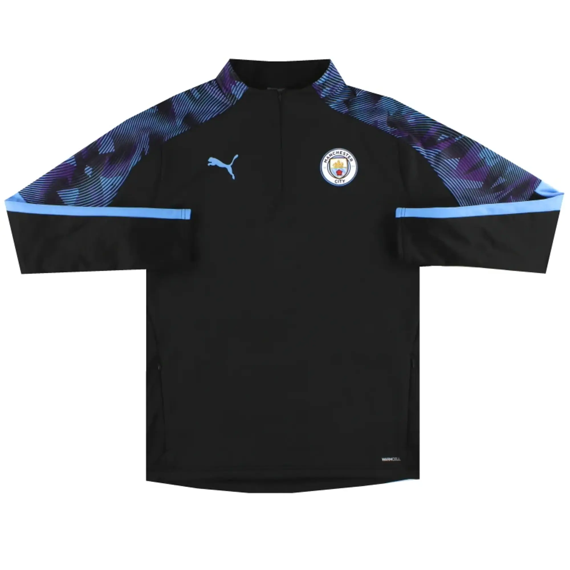 2019-20 Manchester City Puma 1/4 Zip Drill Top L - Manchester City / Excellent / Large
