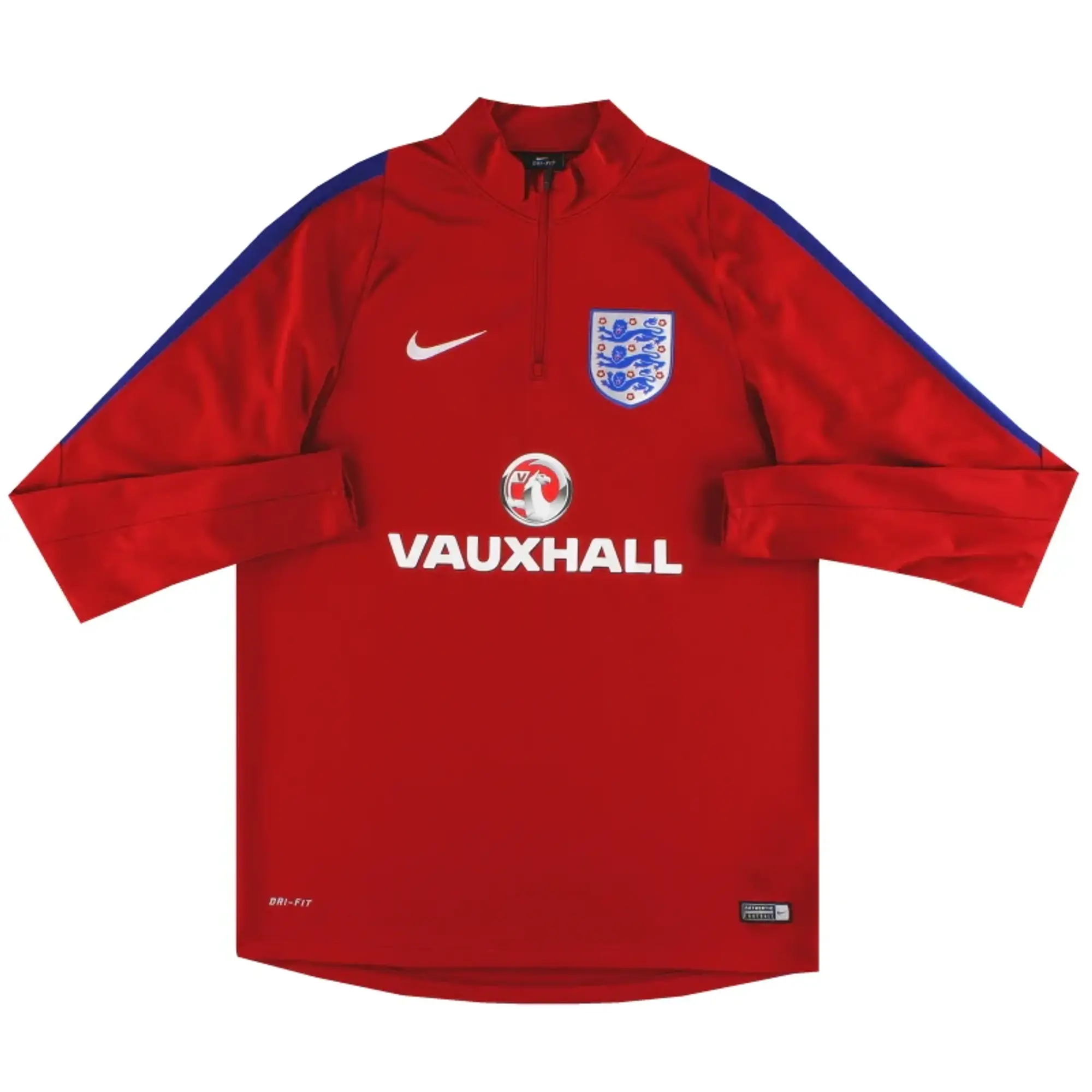 2016-17 England Nike 1/4 Zip Drill Top L - England / Excellent / Large