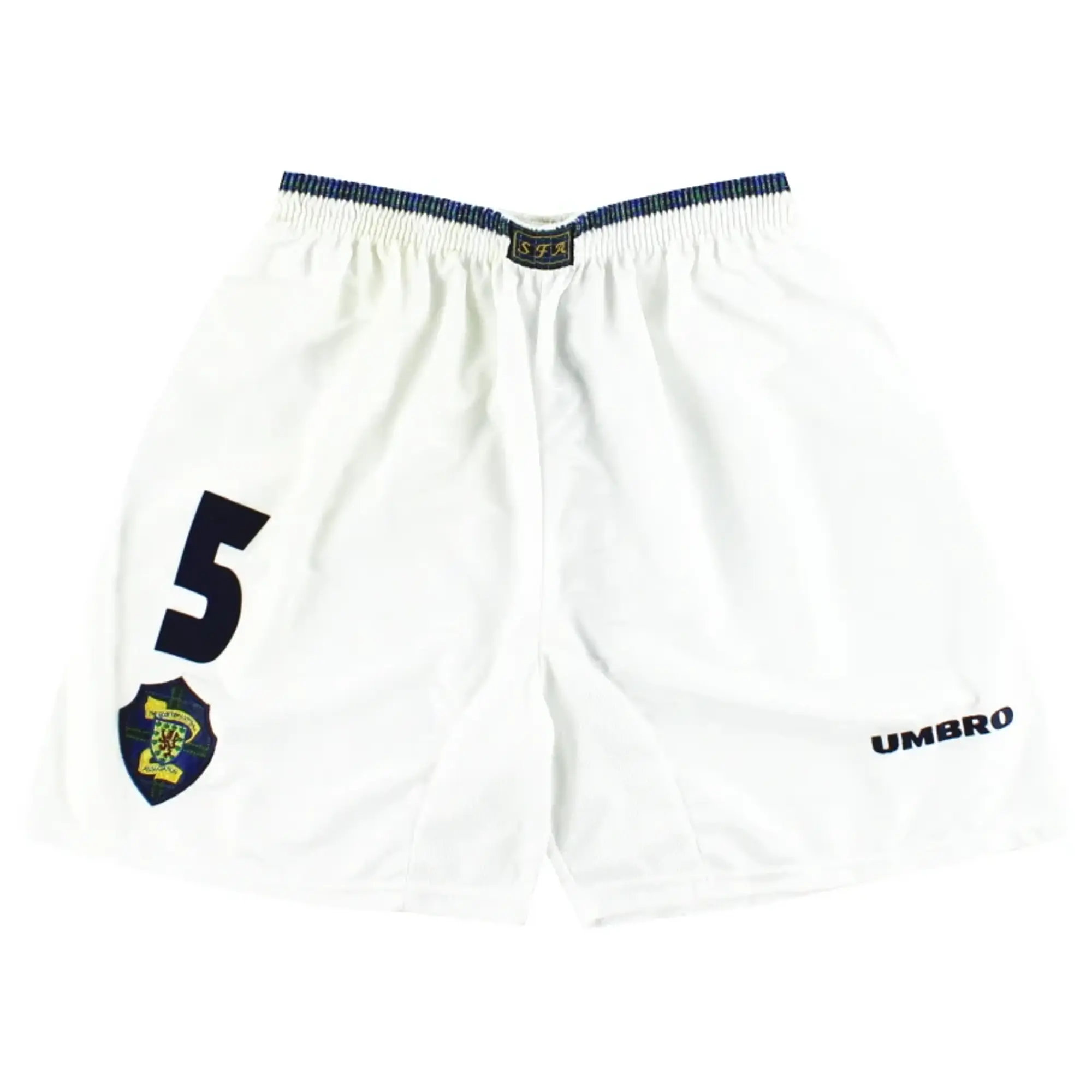 1998-00 Scotland Umbro Player Issue Home Shorts #5 *Mint* M - Scotland / Mint / Medium