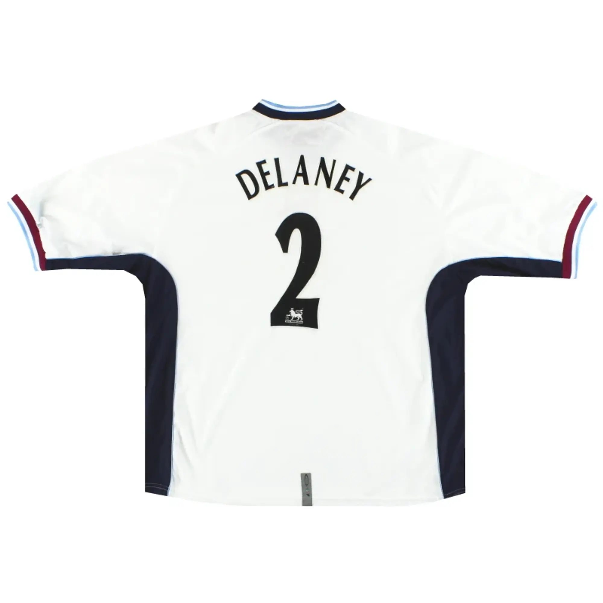 2000-01 Aston Villa Diadora Third Shirt Delaney #2 XXL - Aston Villa / Excellent / XXL