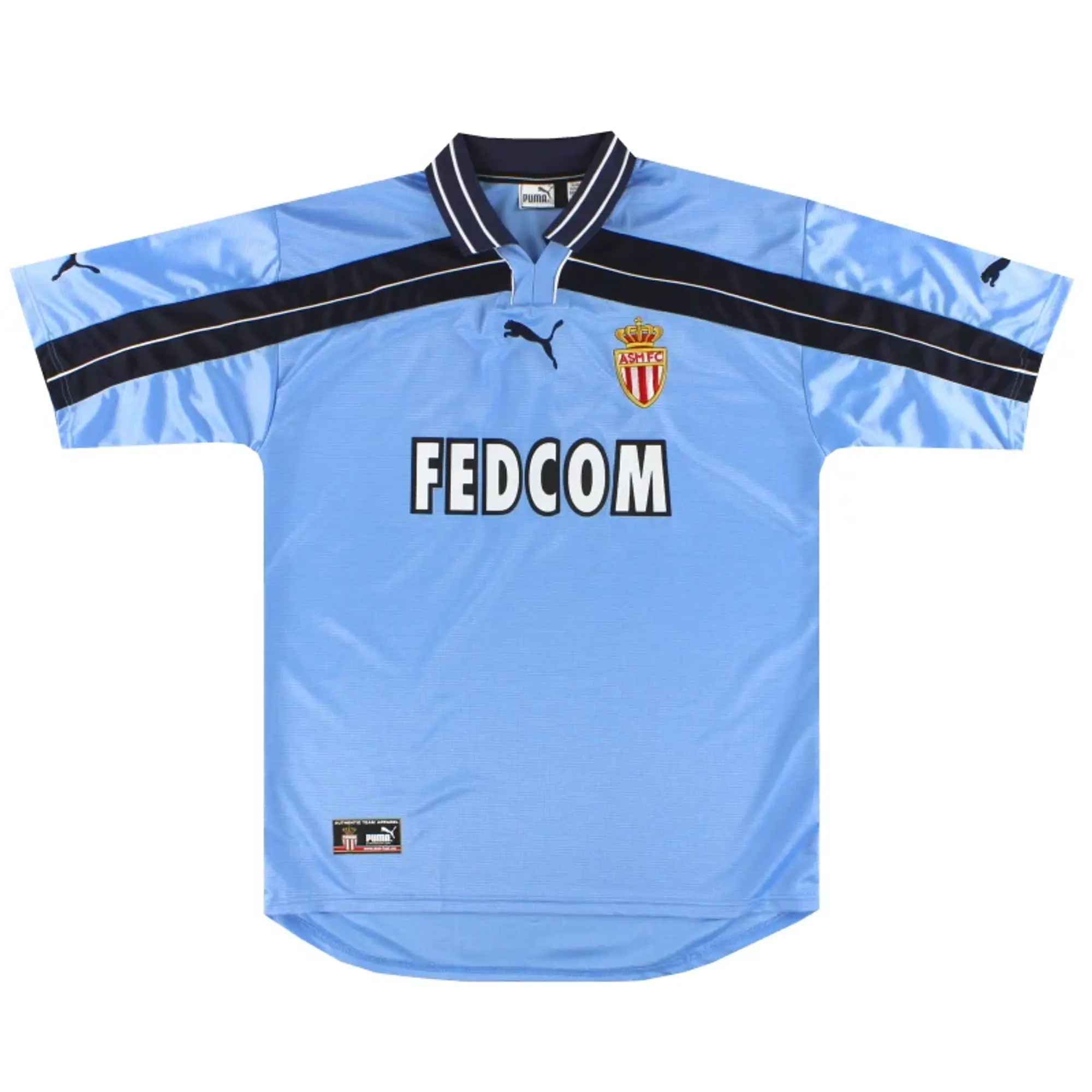 2001-02 Monaco Puma Third Shirt *Mint* L - Monaco / Mint / Large