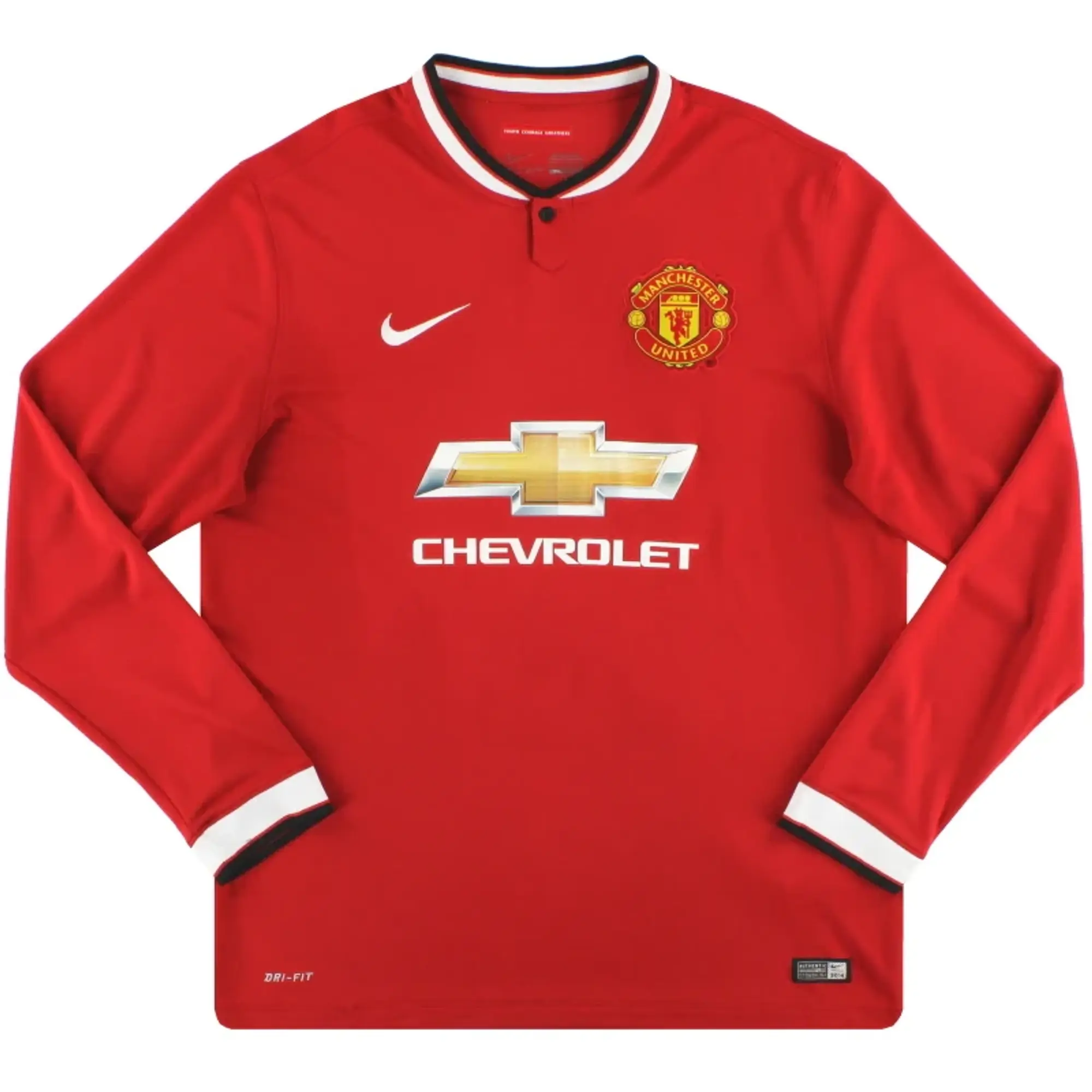 2014-15 Manchester United Nike Home Shirt L/S M - Manchester United / Excellent / Medium