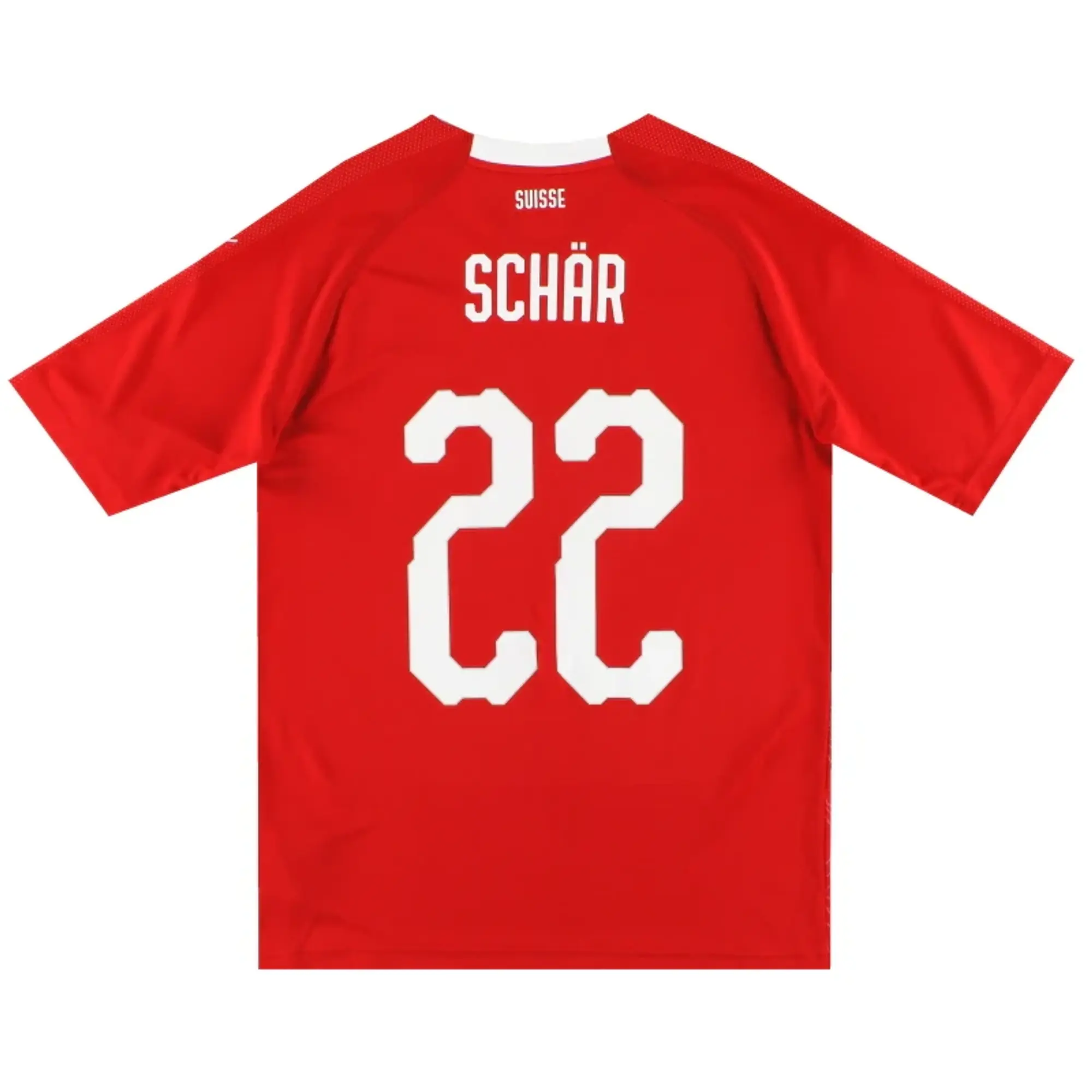 2018-19 Switzerland Puma Home Shirt Schar #22 S - Switzerland / Excellent / Small