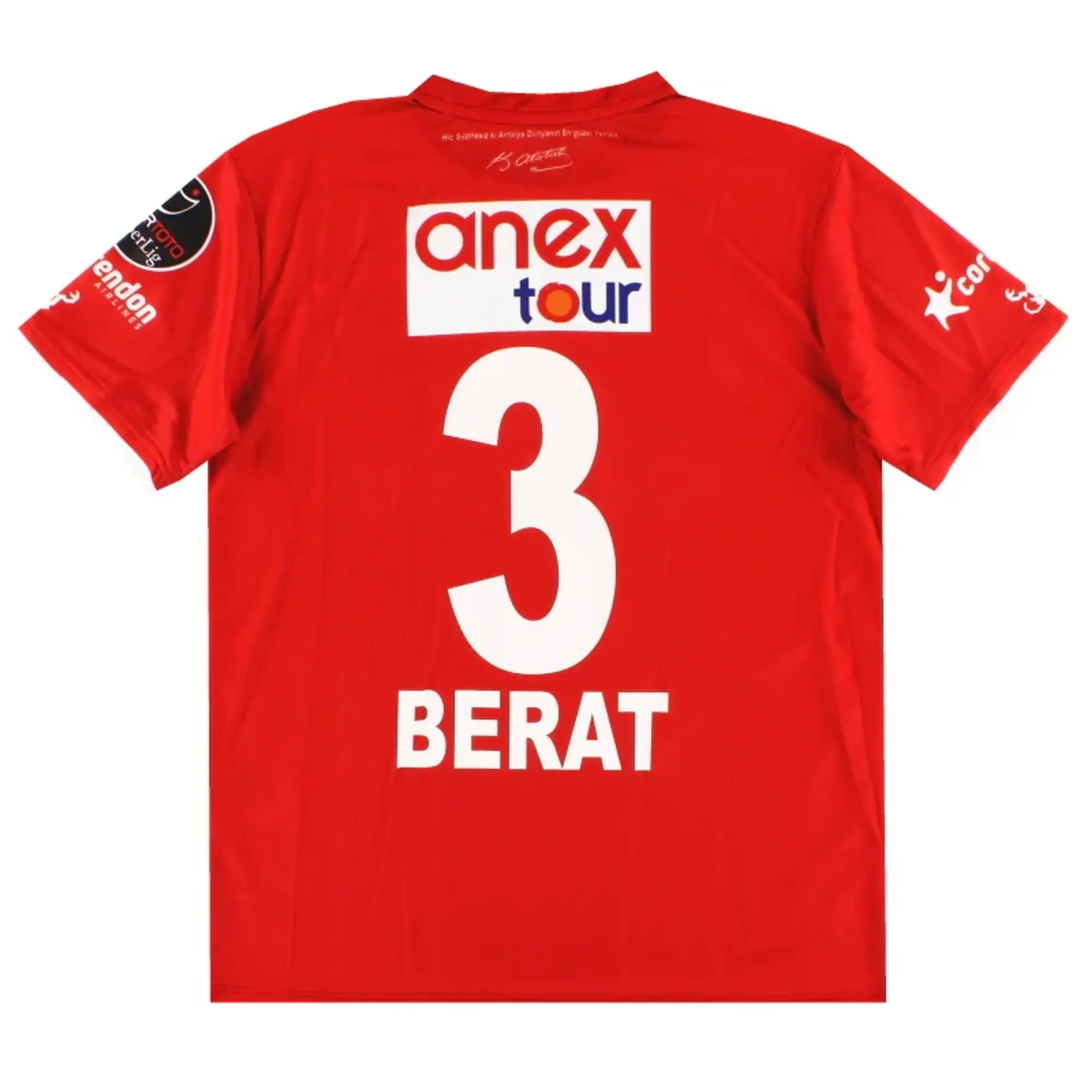 2021-22 Antalyaspor Player Issue Third Shirt Berat #3 L - Other Turkish Clubs / Excellent / Large
