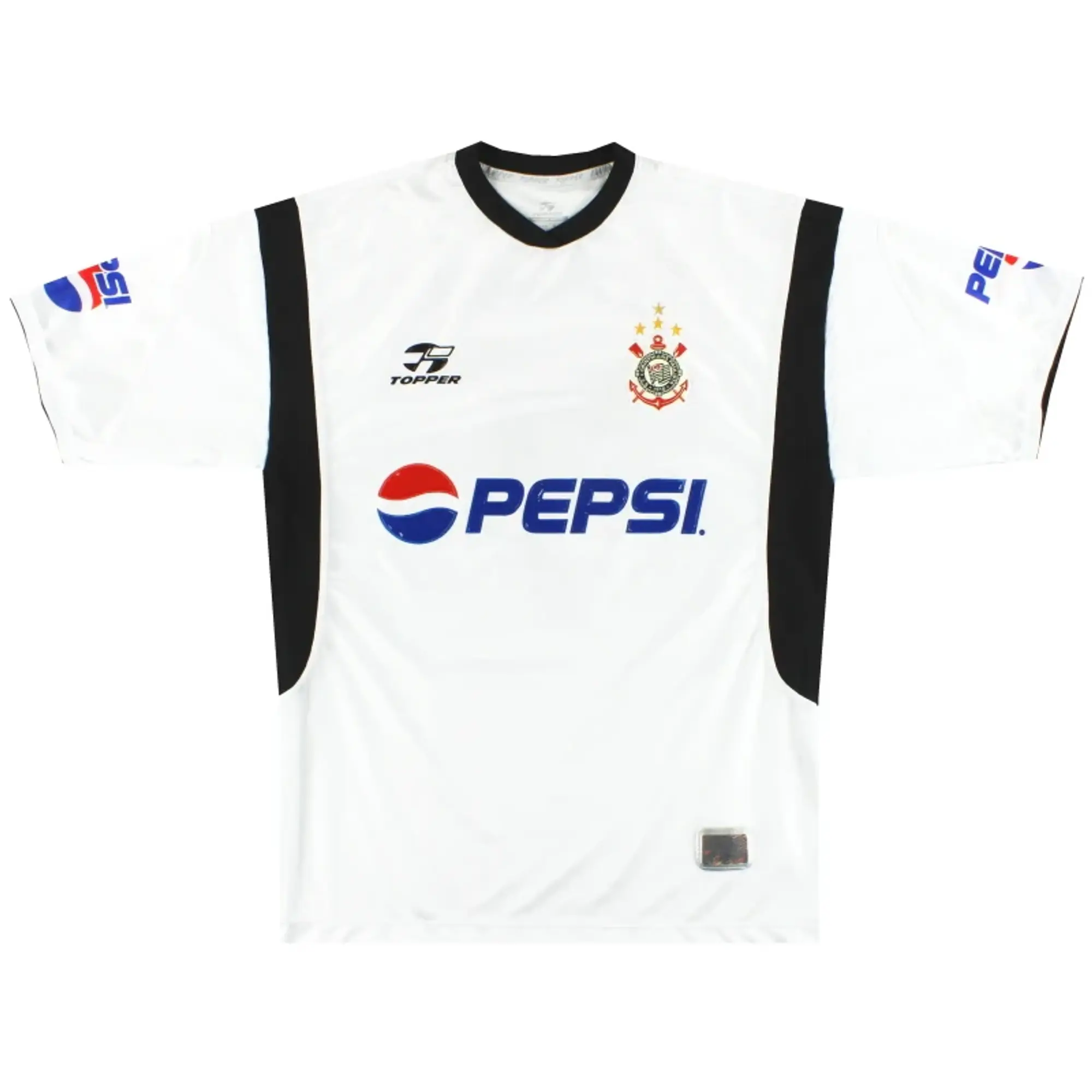 2002 Corinthians Home Shirt #7 L - Central and South American Clubs / Very good / Large