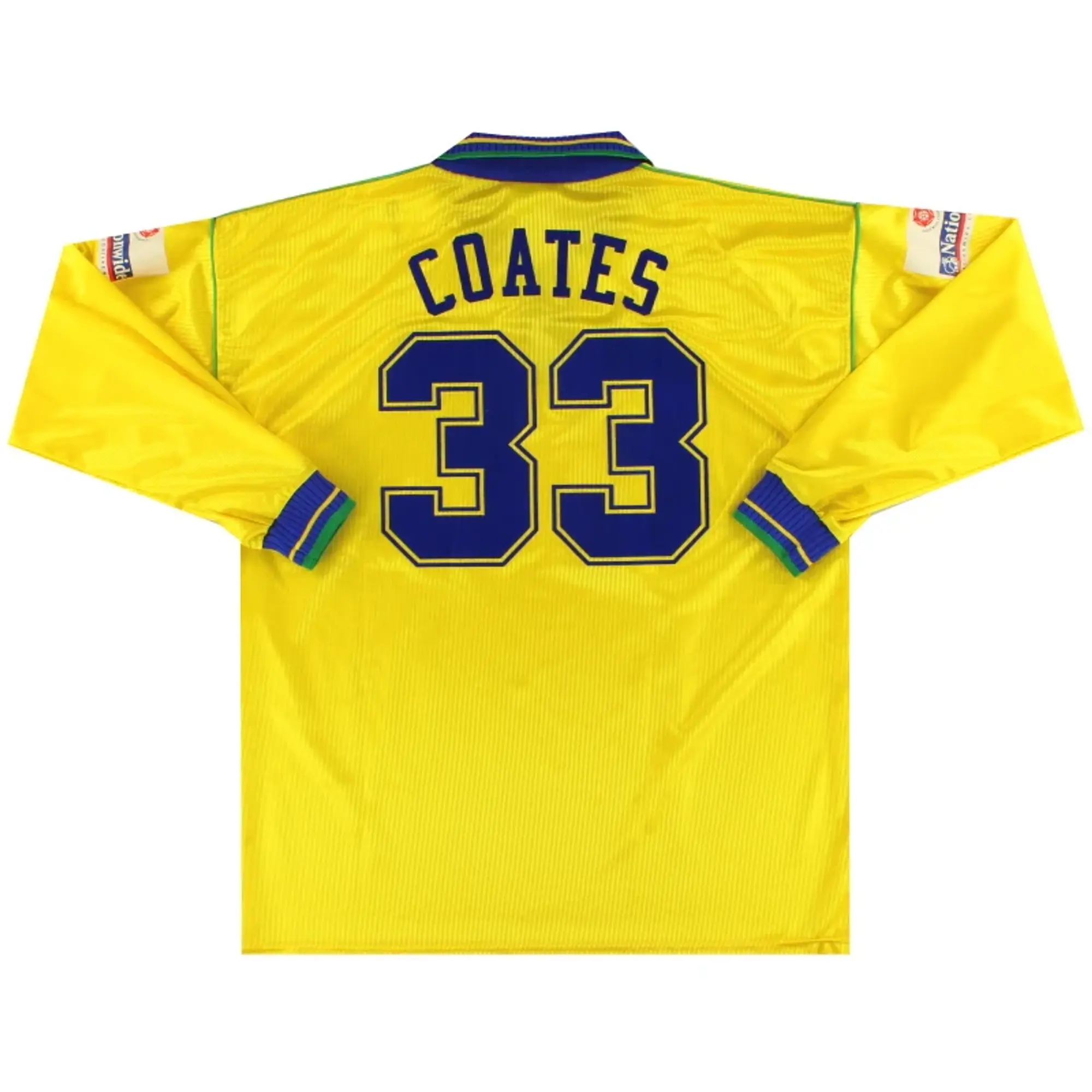 2002-03 Woking Match Issue Away Shirt Coates #33 L/S XL - Other Non League Clubs / Excellent / XL