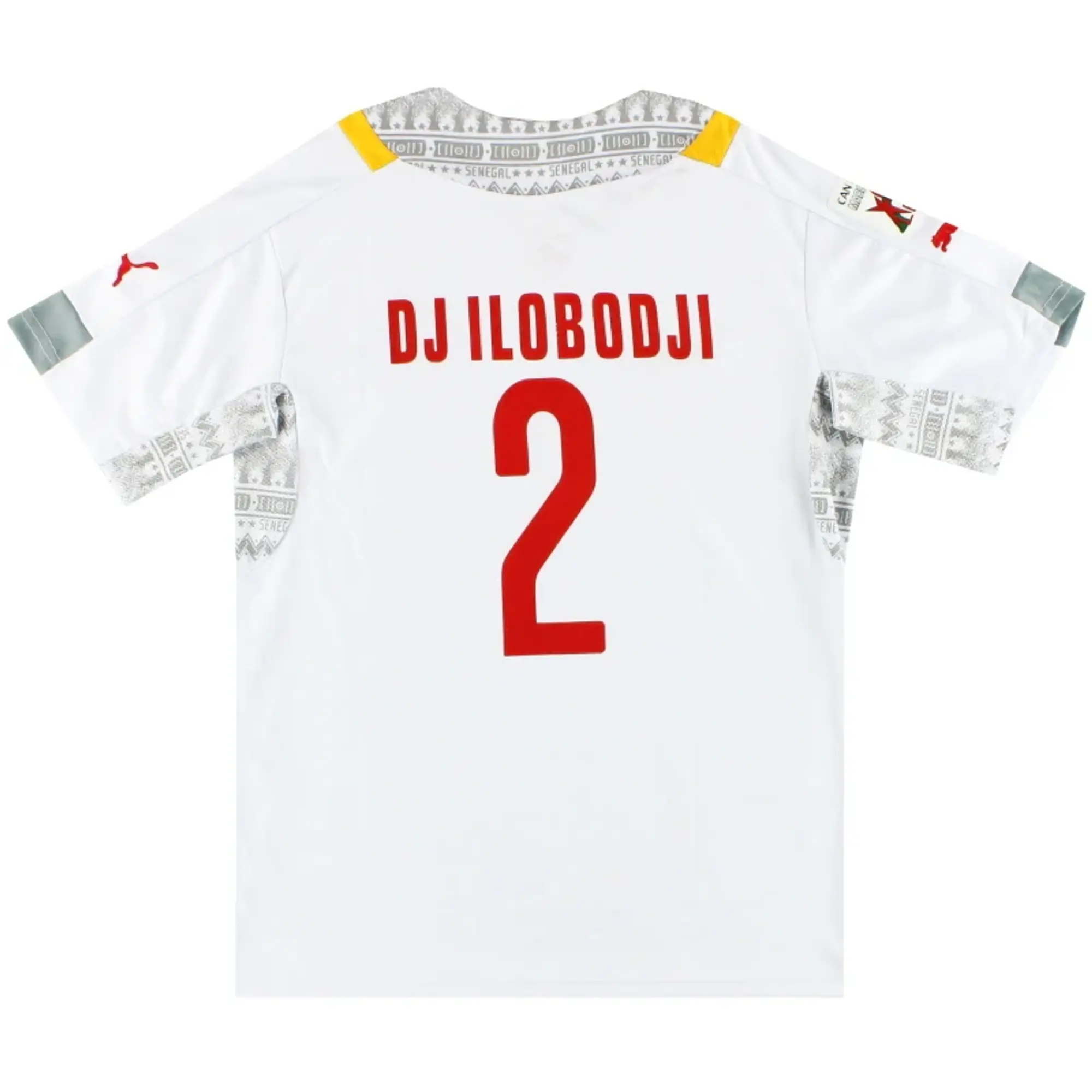 2014-15 Senegal Puma Player Issue Home Shirt Djilobodji #2 L - African / Excellent / Large