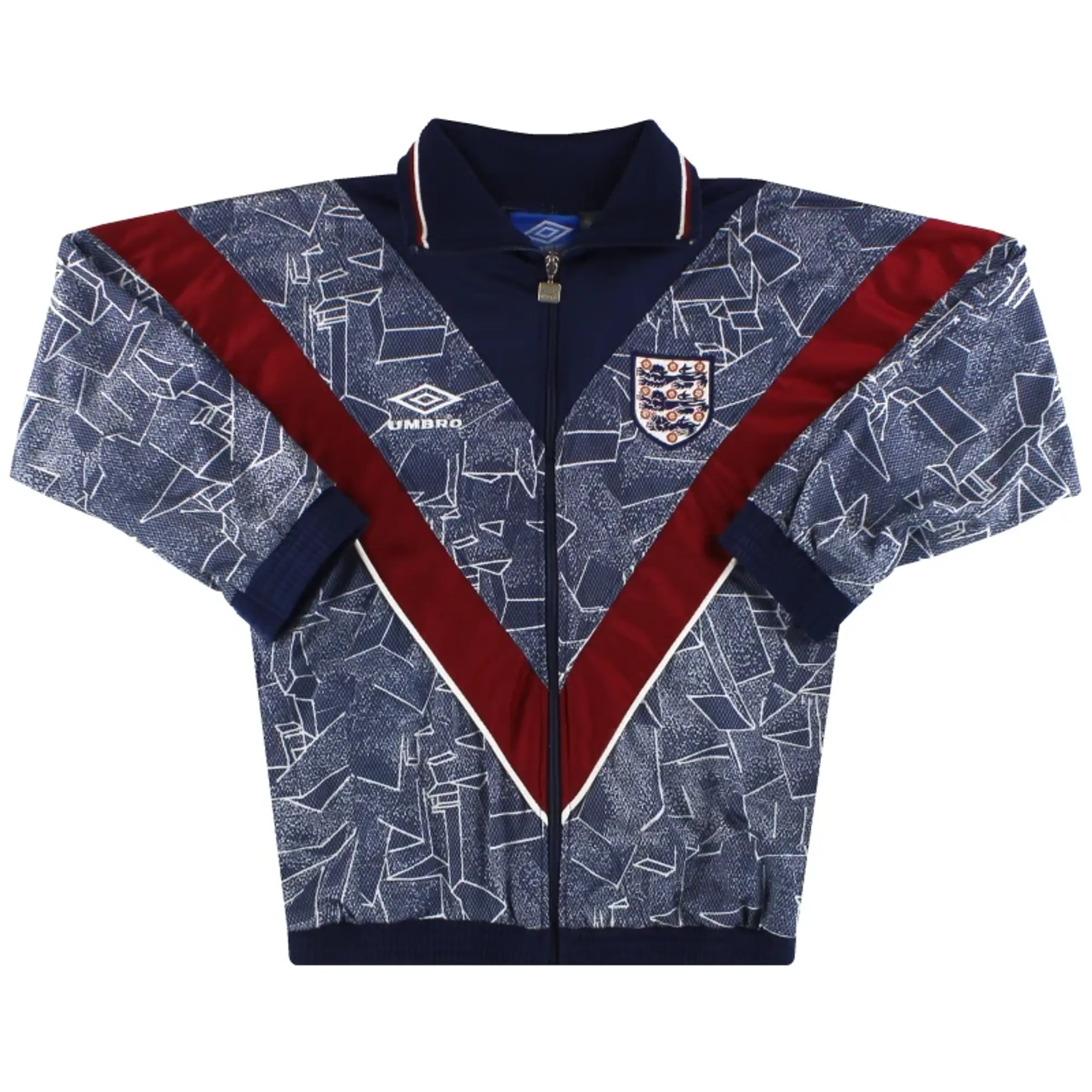 1994-95 England Umbro Track Jacket Y - England / Excellent / Youth