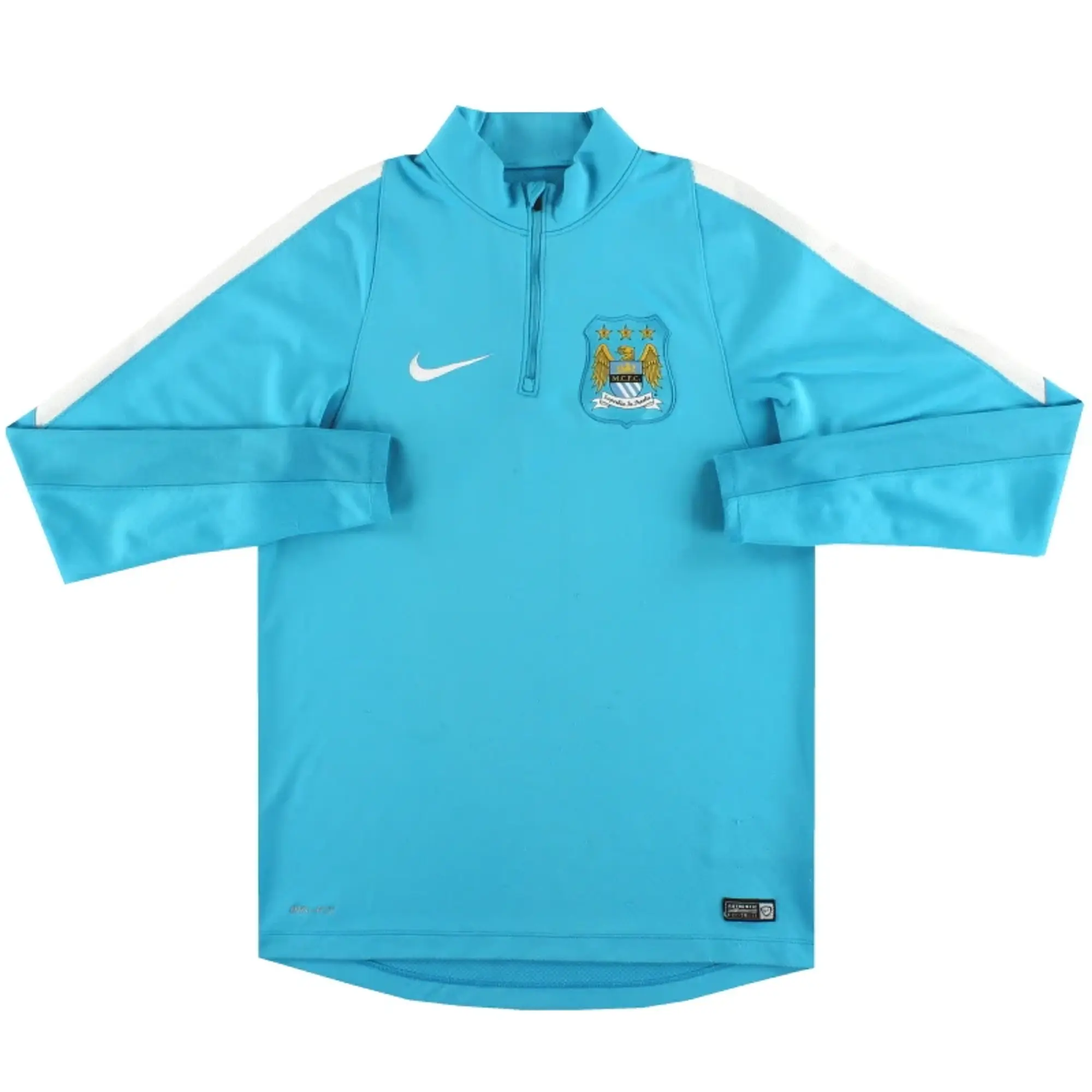 2015-16 Manchester City Nike 1/4 Zip Track Top M - Manchester City / Very Good / Medium