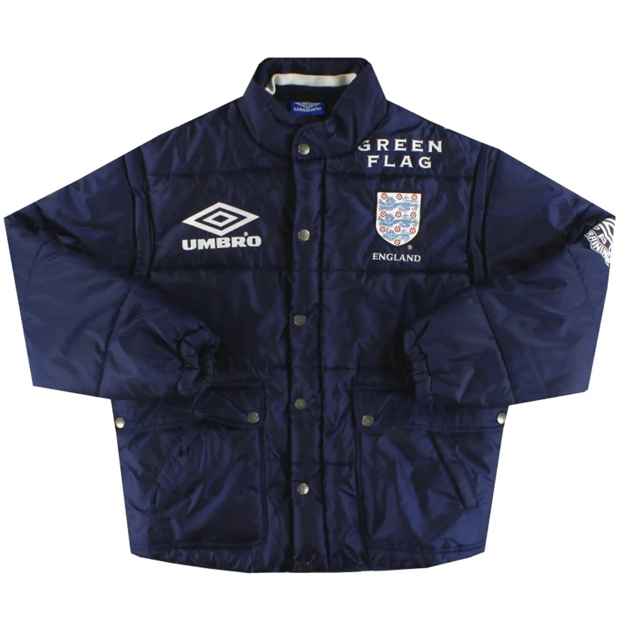 1998-99 England Umbro Bubble Jacket *As New* M - England / As New / Medium