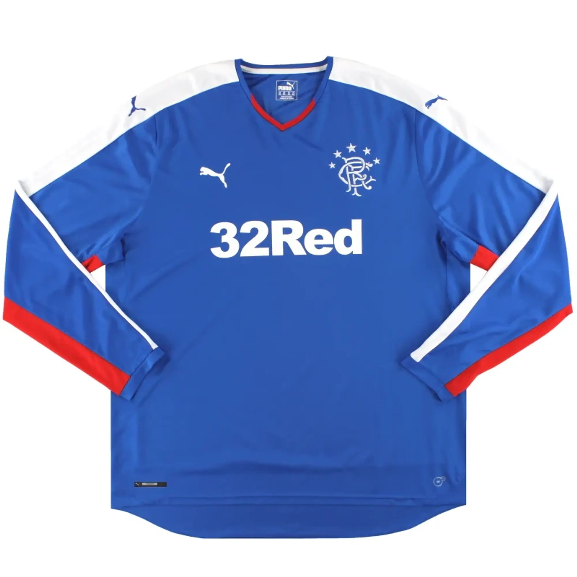 2015-16 Rangers Puma Home Shirt L/S XXXL - Rangers / Excellent / XXXL