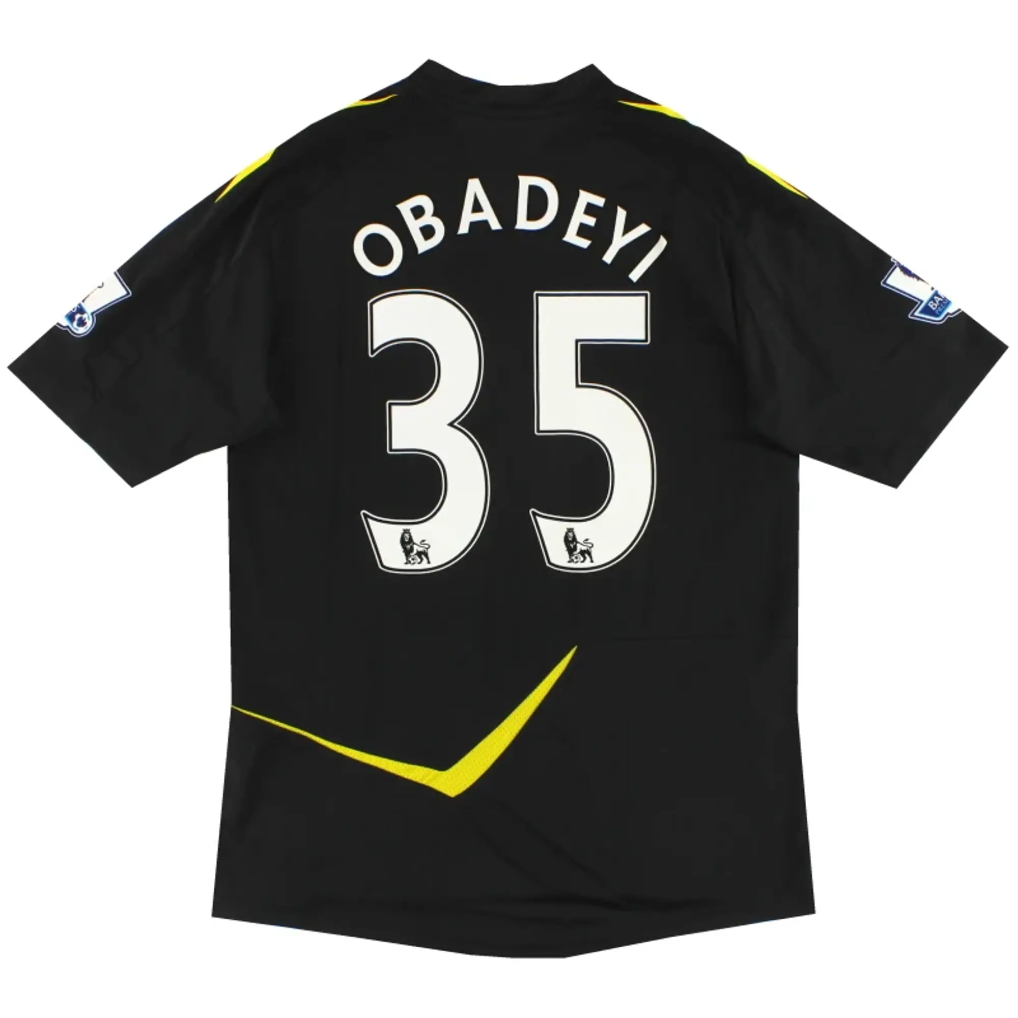2011-12 Bolton Reebok Player Issue Away Shirt Obadeyi #35 *As New* L - Bolton Wanderers / As New / Large