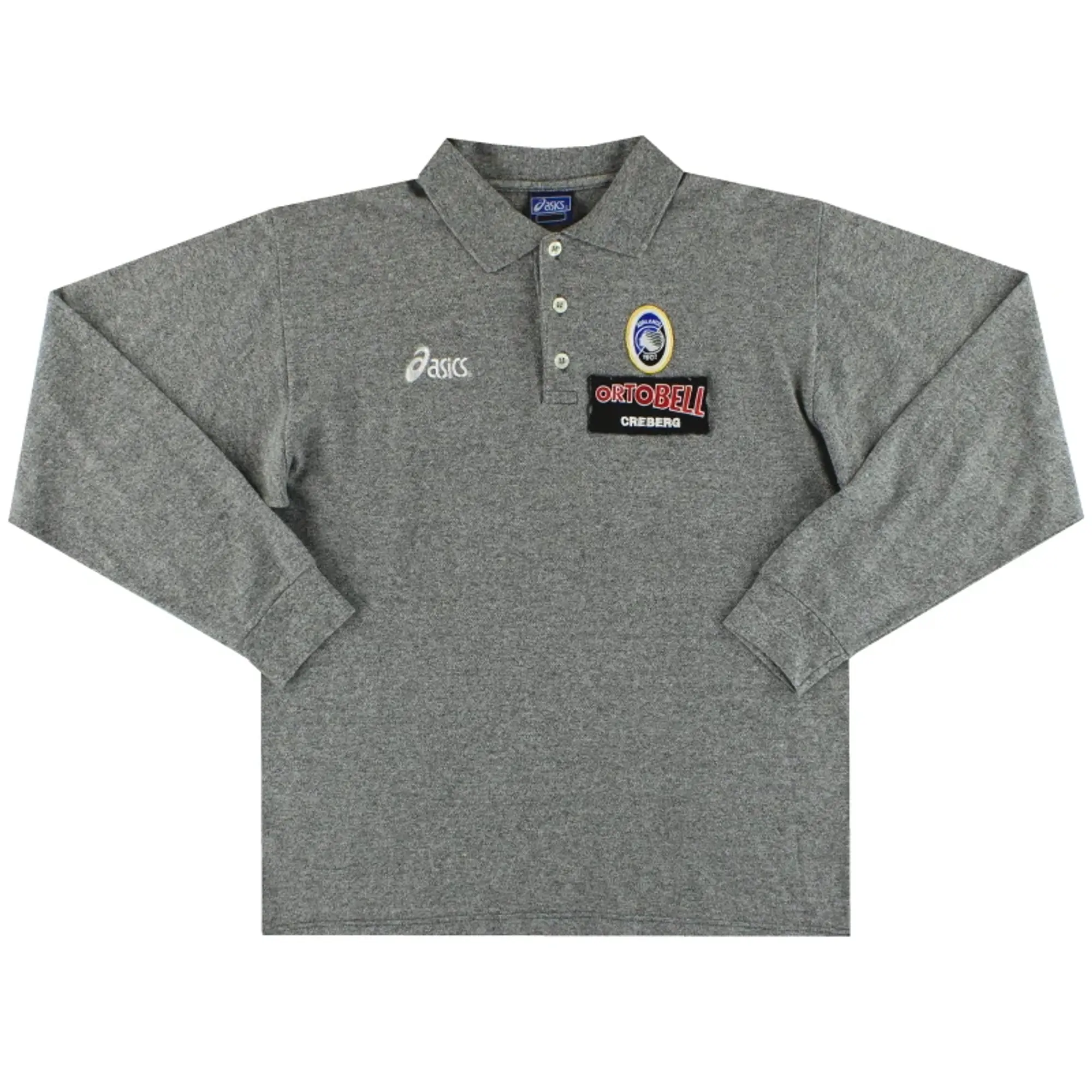 2000-01 Atalanta Asics Polo Shirt L/S L - Other Italian Clubs / Excellent / Large