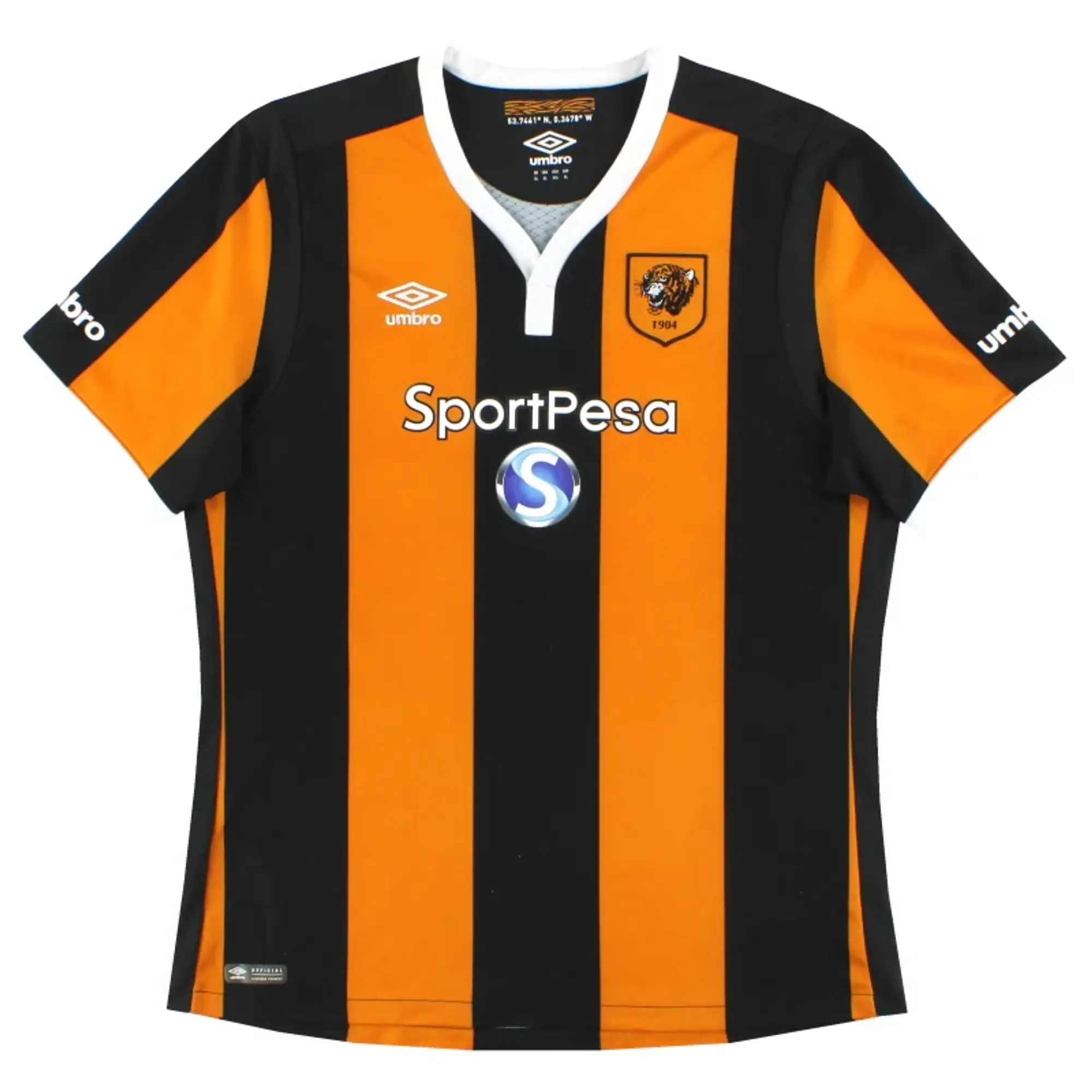 2016-17 Hull City Umbro Home Shirt XL - Hull City / Excellent / XL