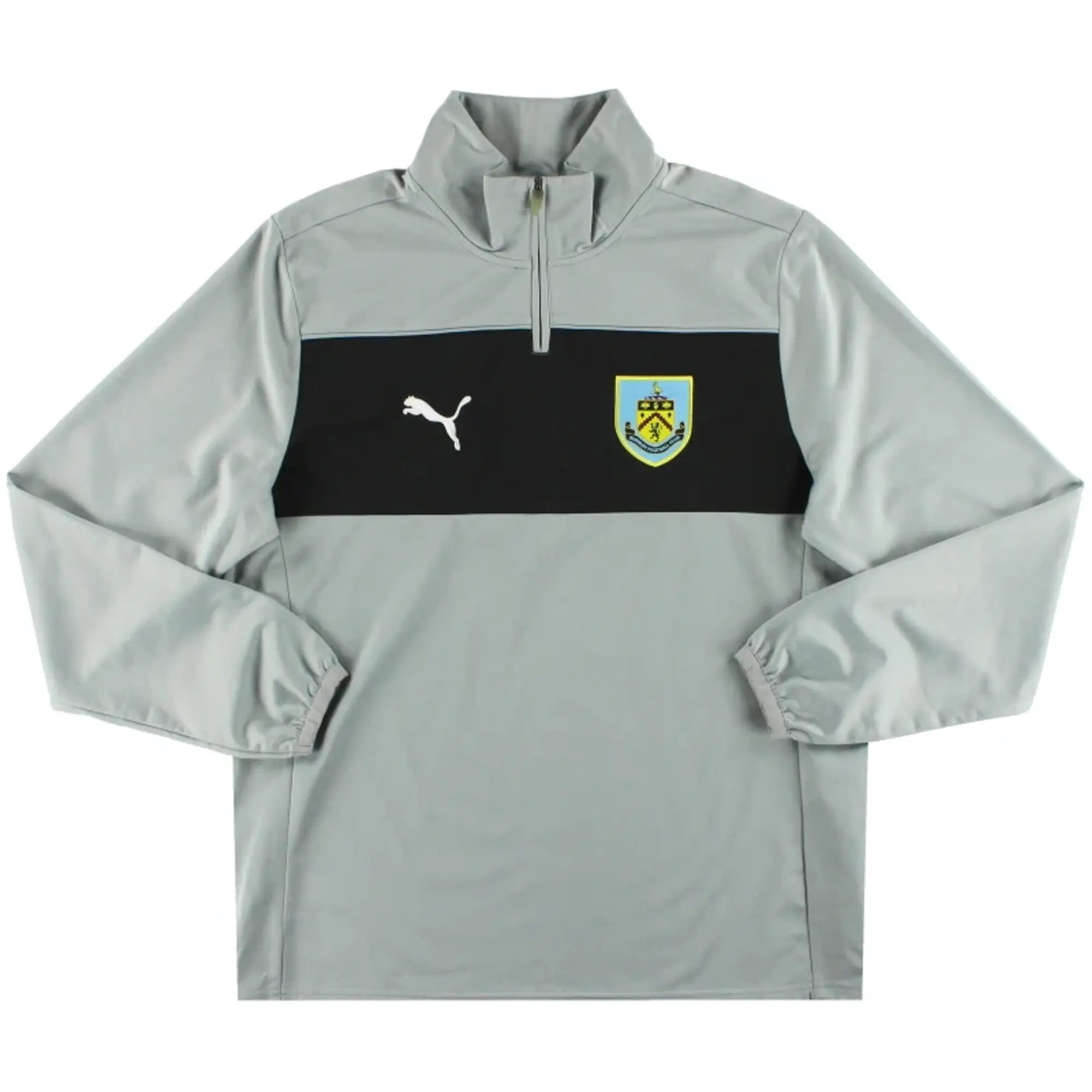 2014-15 Burnley Puma 1/4 Zip Top M - Burnley / Excellent / Medium