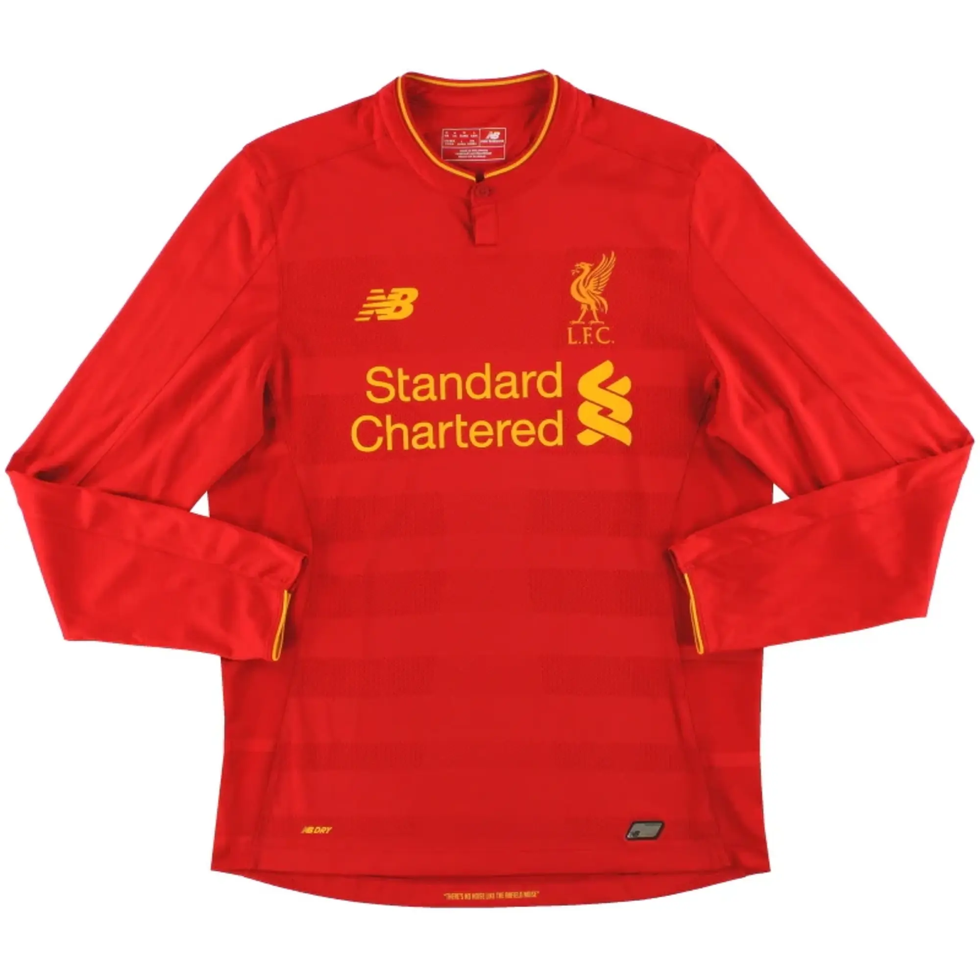 2016-17 Liverpool New Balance Home Shirt L/S M - Liverpool / Excellent / Medium