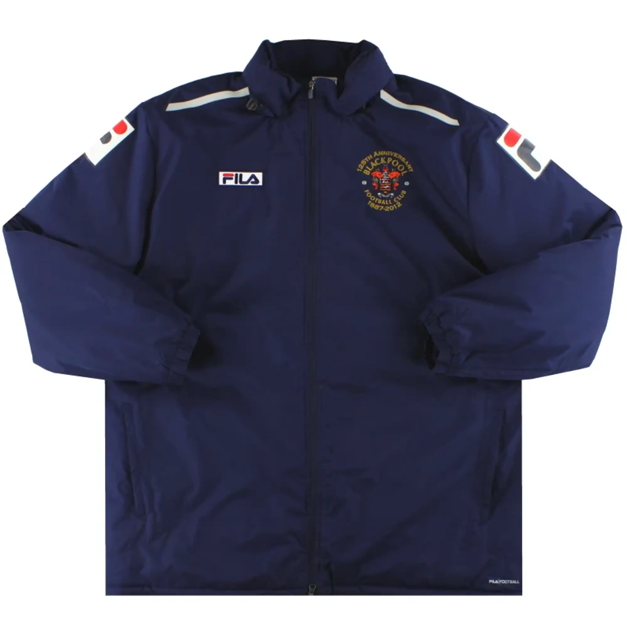 2012-13 Blackpool Fila '125th Anniversary' Padded Bench Coat XXL - Blackpool / Excellent / XXL