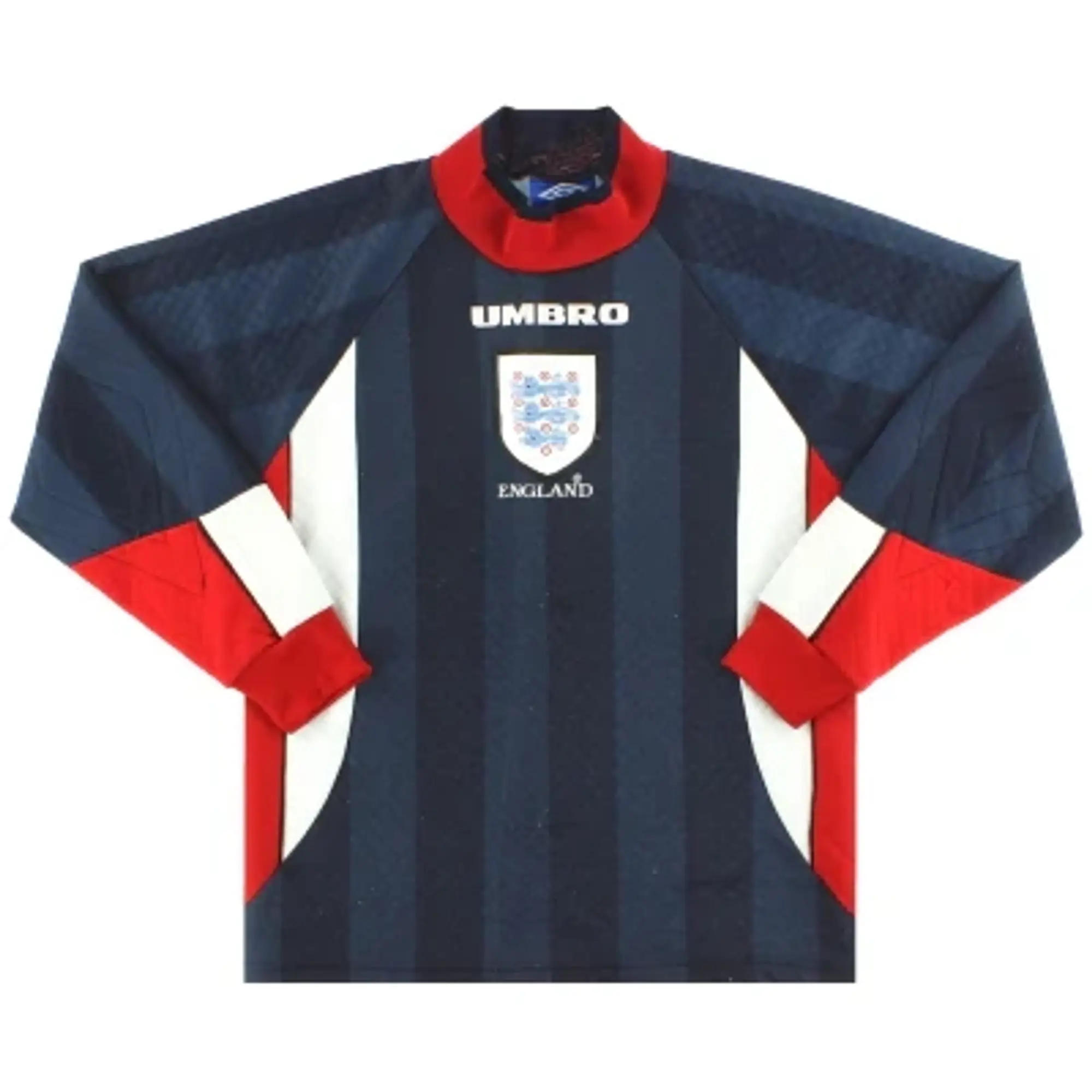 1997-98 England Umbro Goalkeeper Shirt Y - England / Very Good / Youth