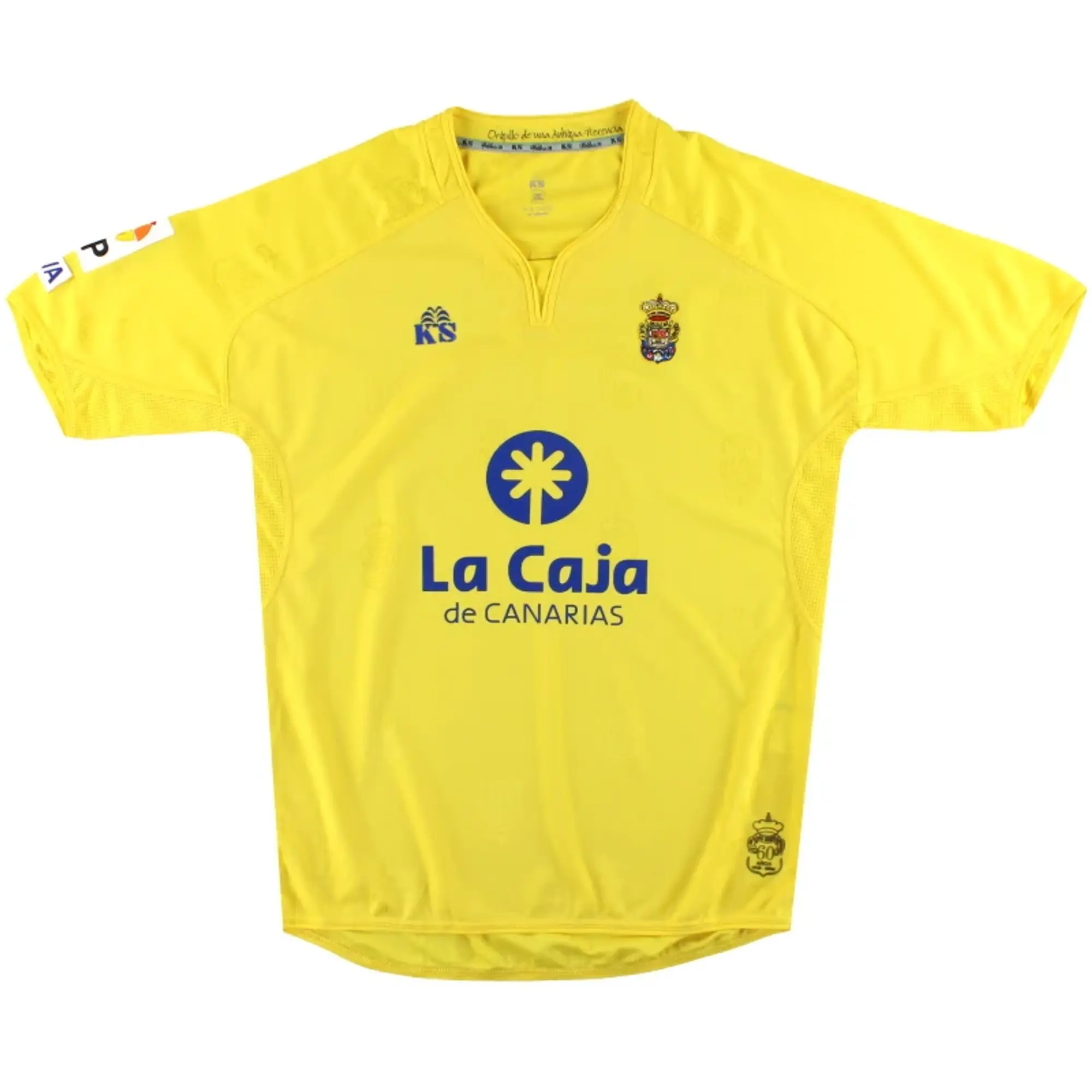2009-10 Las Palmas '60th Anniversary' Home Shirt *Mint* XXL - Other Spanish Clubs / Mint / XXL