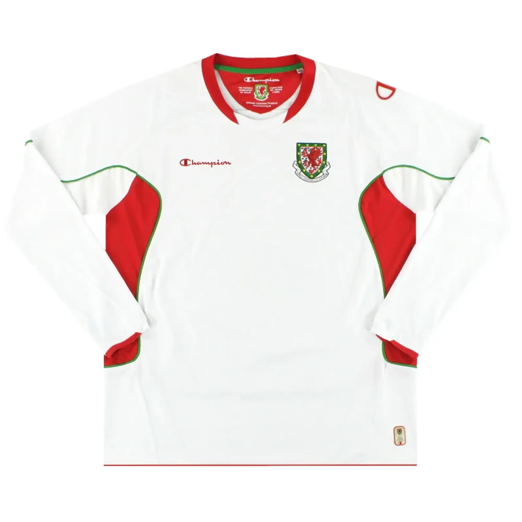 2008-10 Wales Champion Away Shirt L/S *Mint* XXL - Wales / Mint / XXL
