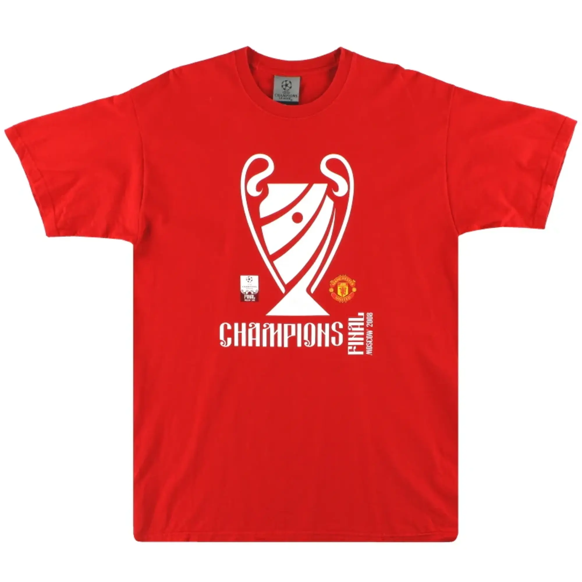 2008 Manchester United Champions League Final Tee Y - Manchester United / Excellent / Youth