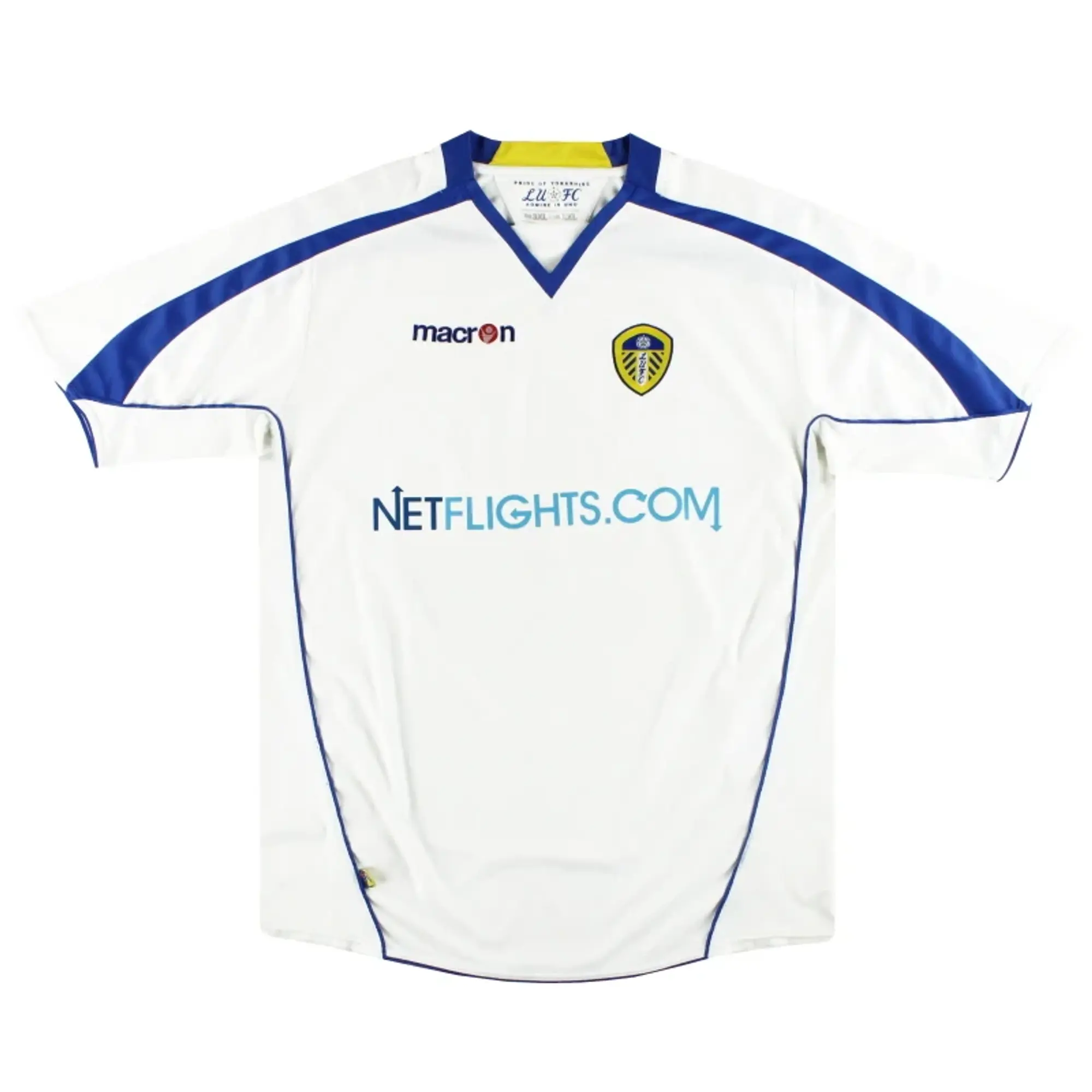 2008-09 Leeds Macron Home Shirt XXL - Leeds / Excellent / XXL