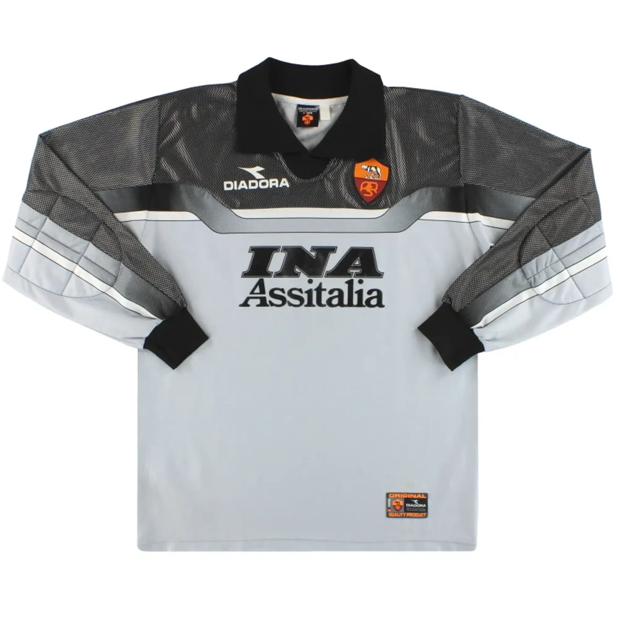 1999-00 Roma Diadora Goalkeeper Shirt M - Roma / Excellent / Medium