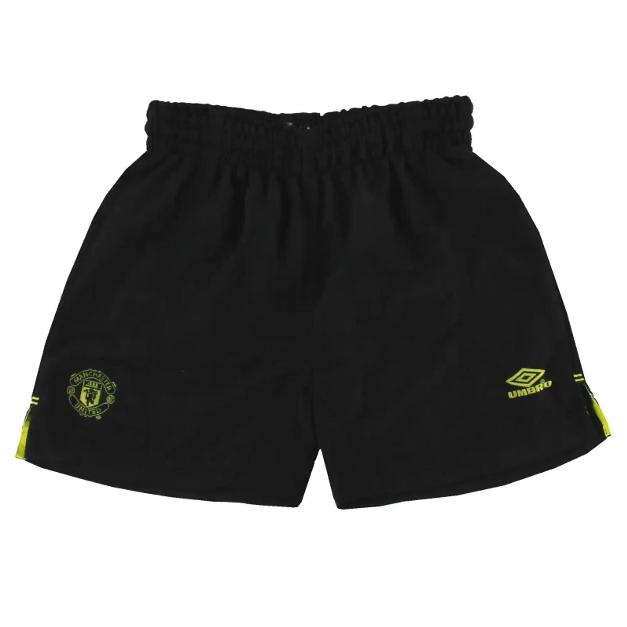 1999-00 Manchester United Umbro Goalkeeper Shorts Y - Manchester United / Excellent / Youth