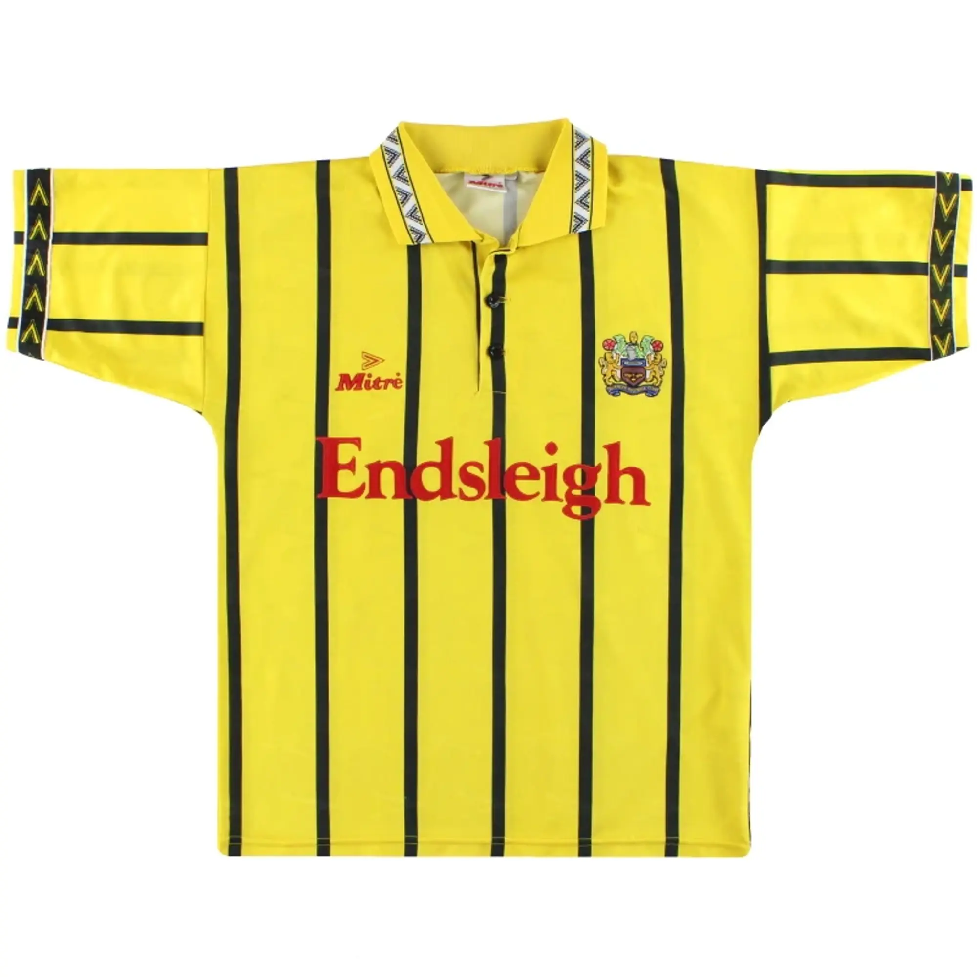 1993-95 Burnley Mitre Away Shirt M - Burnley / Excellent / Medium