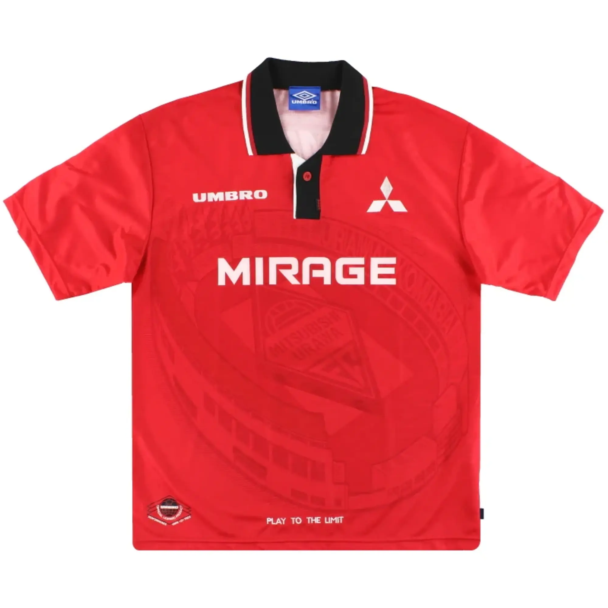 1996-98 Urawa Red Diamonds Umbro Home Shirt L - Other World Clubs / Excellent / Large