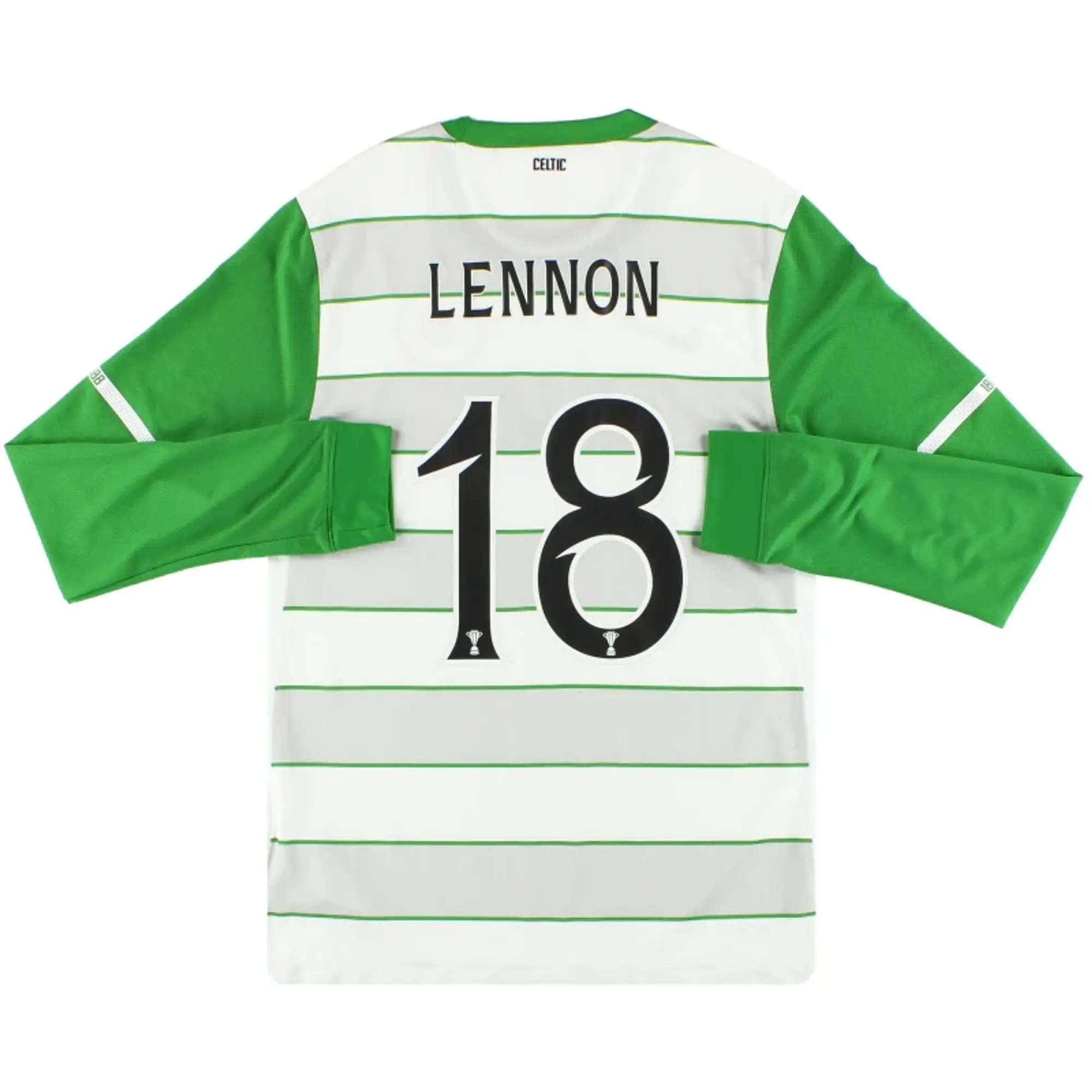 2011-12 Celtic Nike Away Shirt Lennon #18 L/S S - Celtic / Excellent / Small