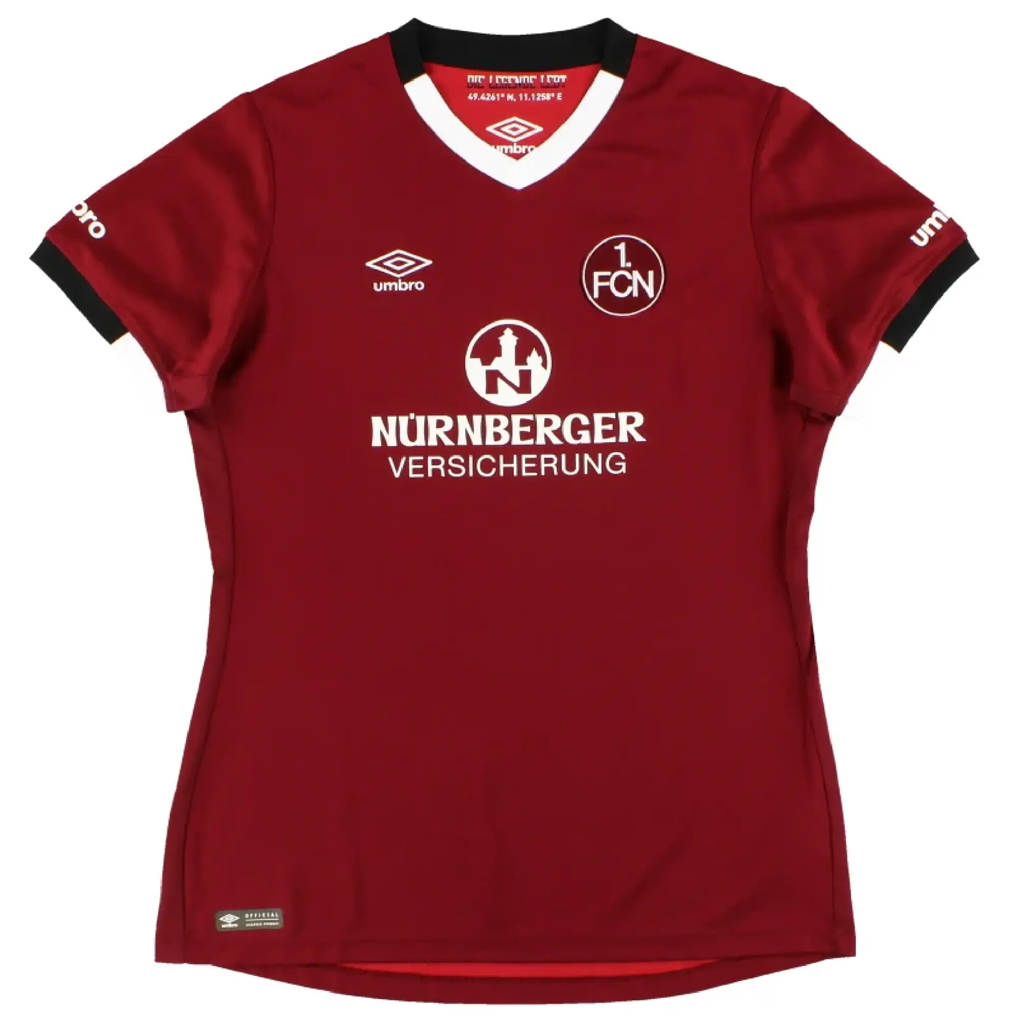 2016-17 Nurnberg Umbro Home Shirt *As New* Women's 12 - Other German Clubs / As New / Medium