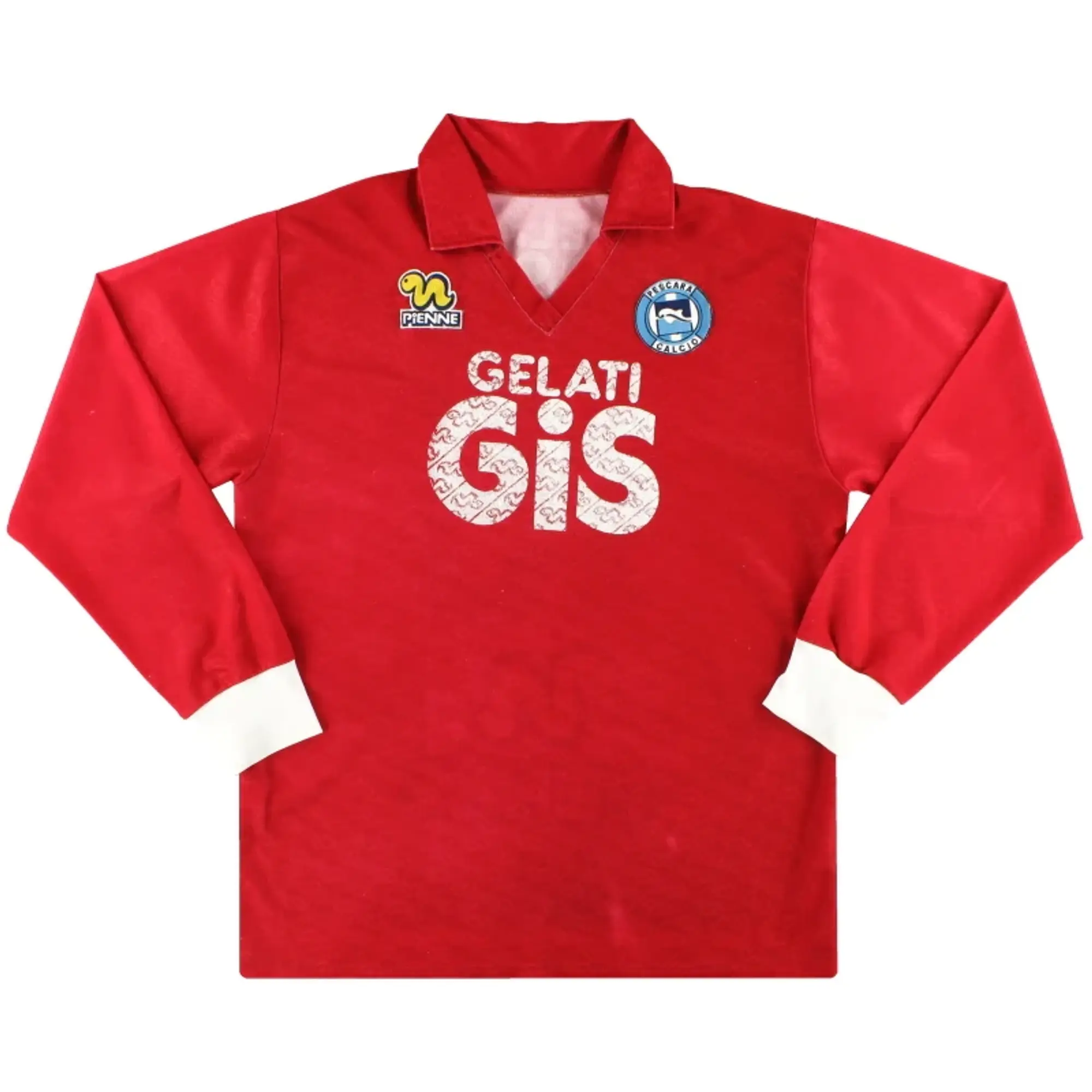1991-92 Pescara Pienne Match Issue Away Shirt #15 L/S XL - Other Italian Clubs / Excellent / XL