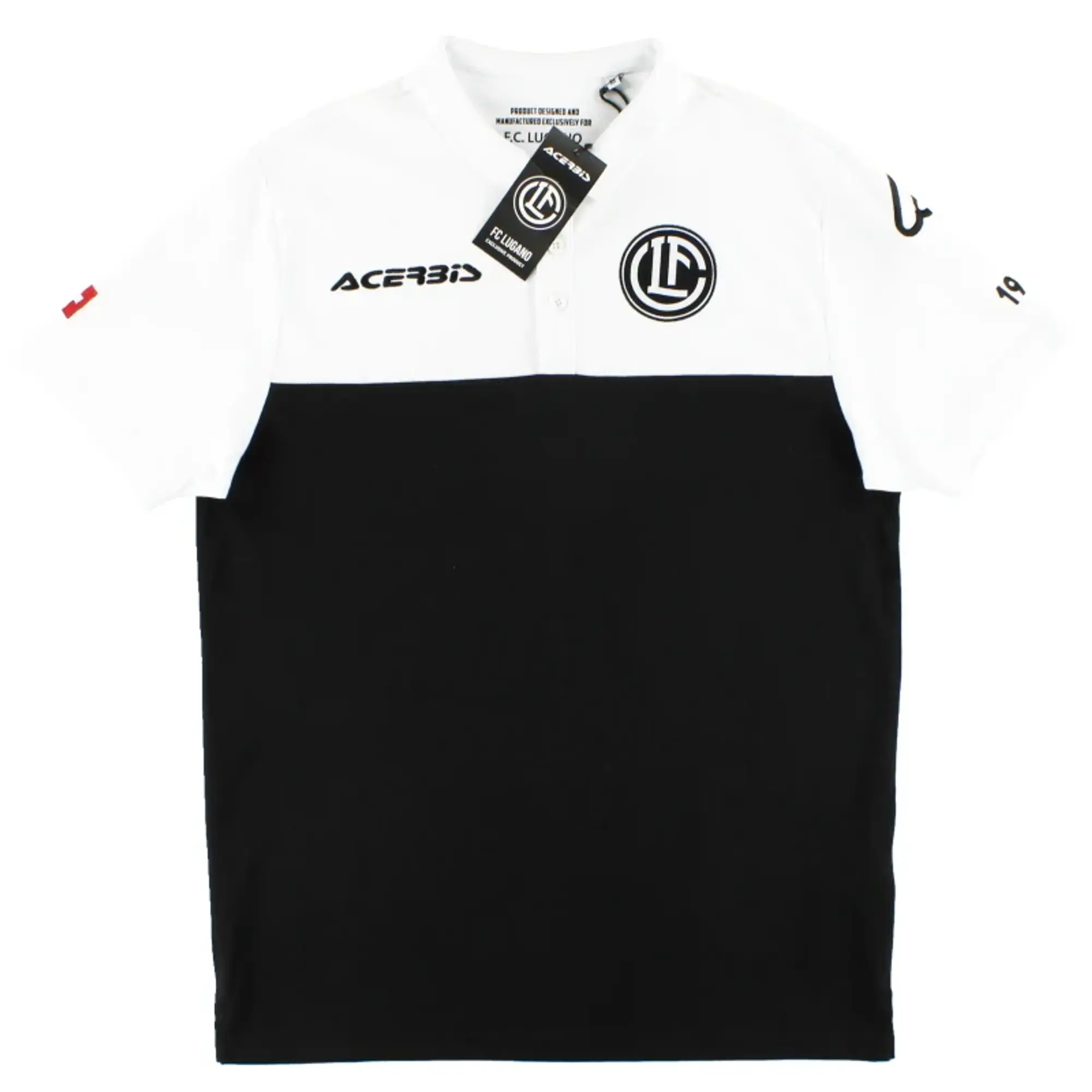 2018-19 FC Lugano Acerbis Polo Shirt *BNIB* 2XS - Other European Clubs / BNIB / Youth