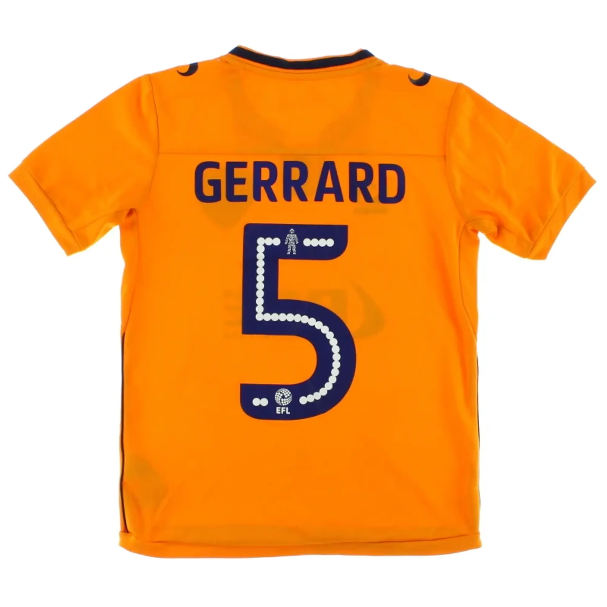 2017-18 Oldham Sondico Away Shirt Gerrard #5 Y - Oldham Athletic / Excellent / Youth