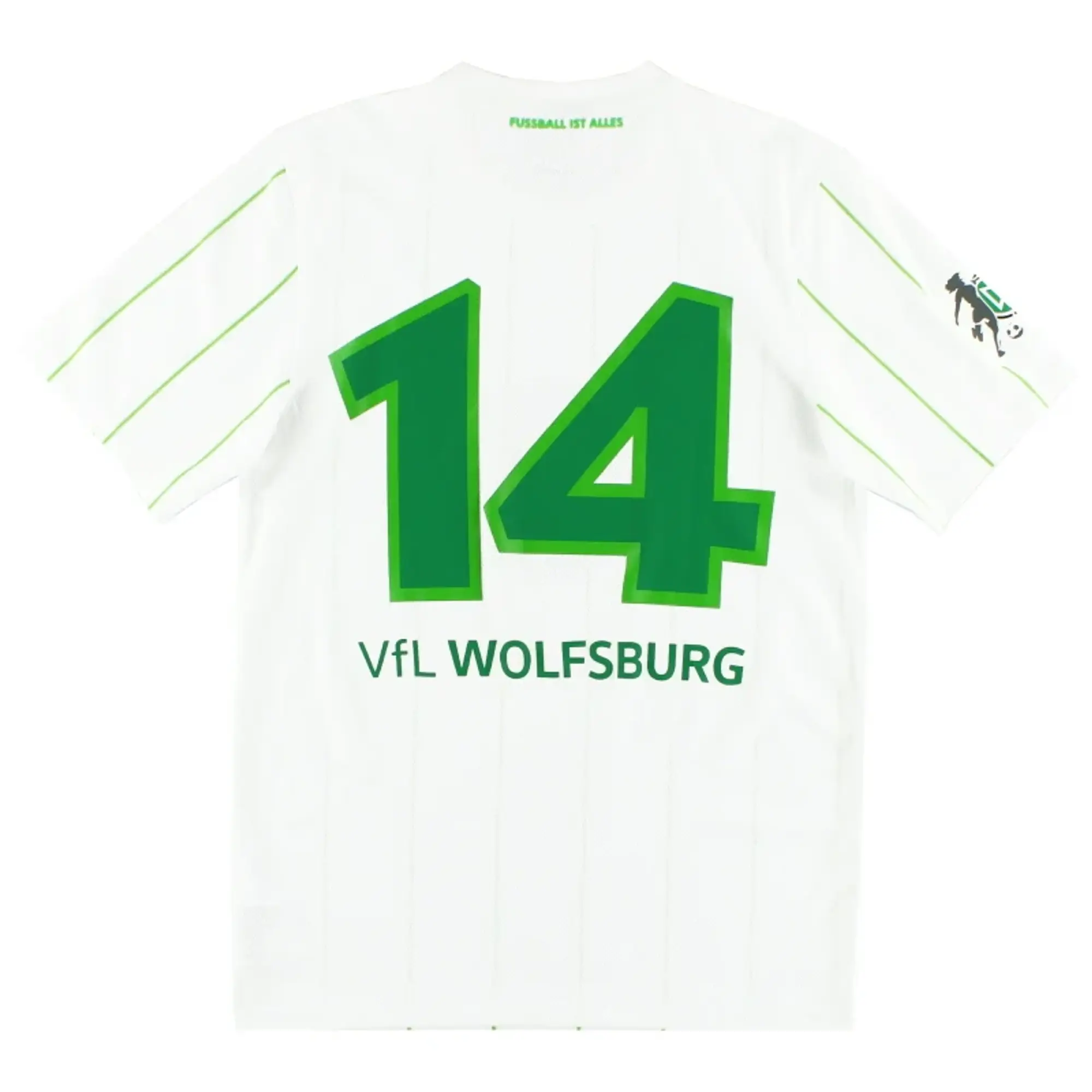 2016-18 Wolfsburg Match Issue Away Shirt #14 S - Other German Clubs / Excellent / Small