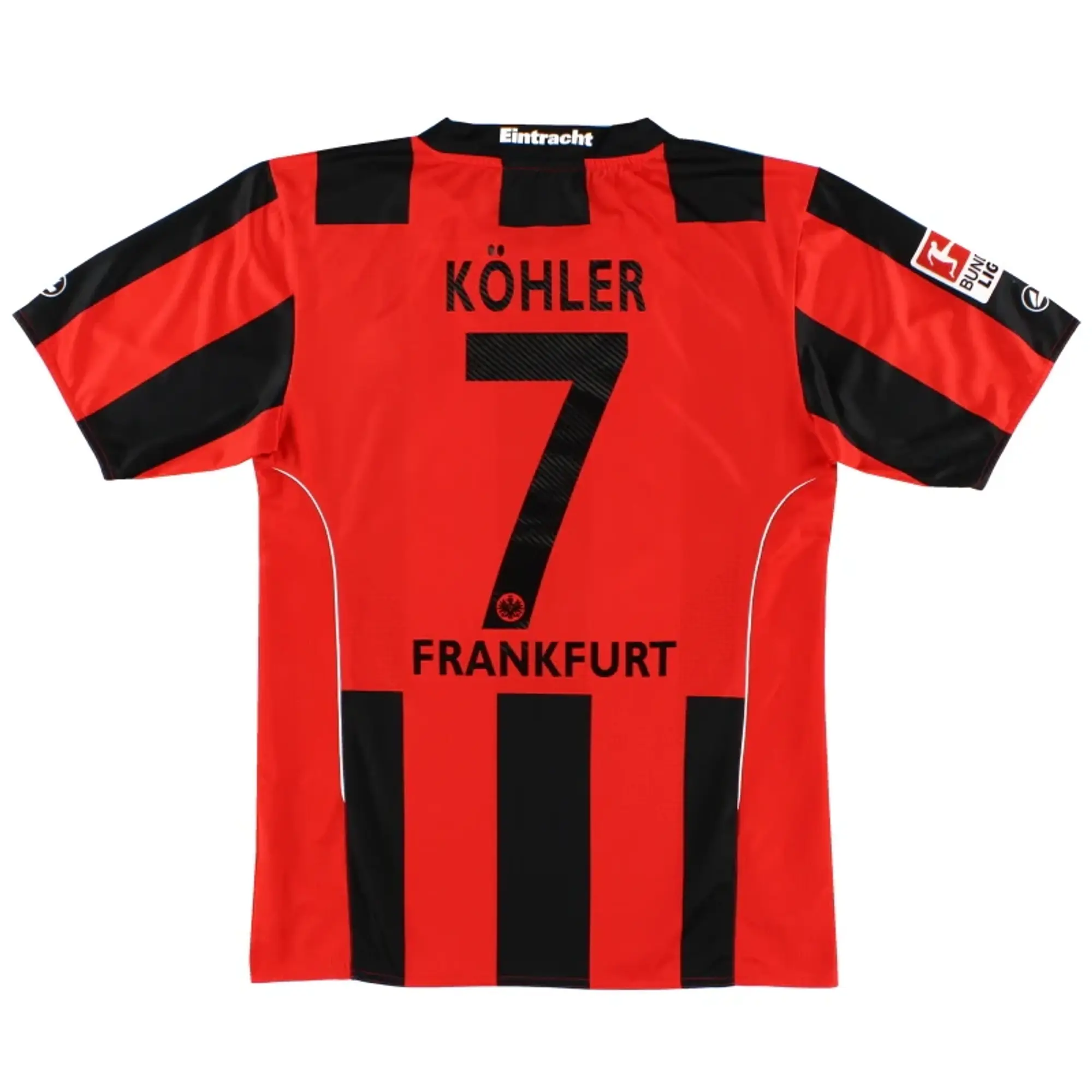 2010-12 Eintracht Frankfurt Home Shirt Kohler #7 S - Other German Clubs / Excellent / Small