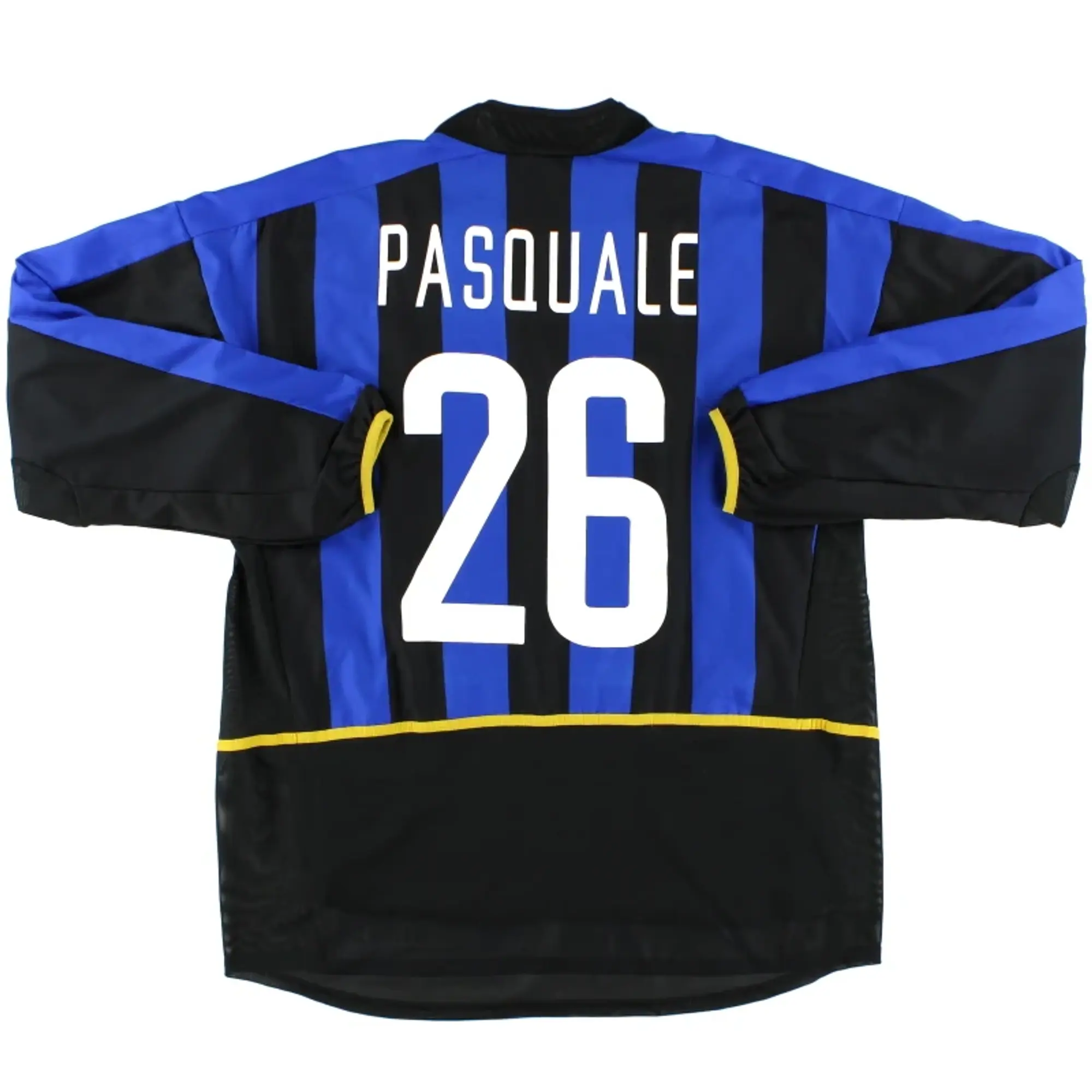 2002-03 Inter Milan Match Issue Home Shirt Pasquale #26 L/S XL - Inter Milan / Excellent / XL