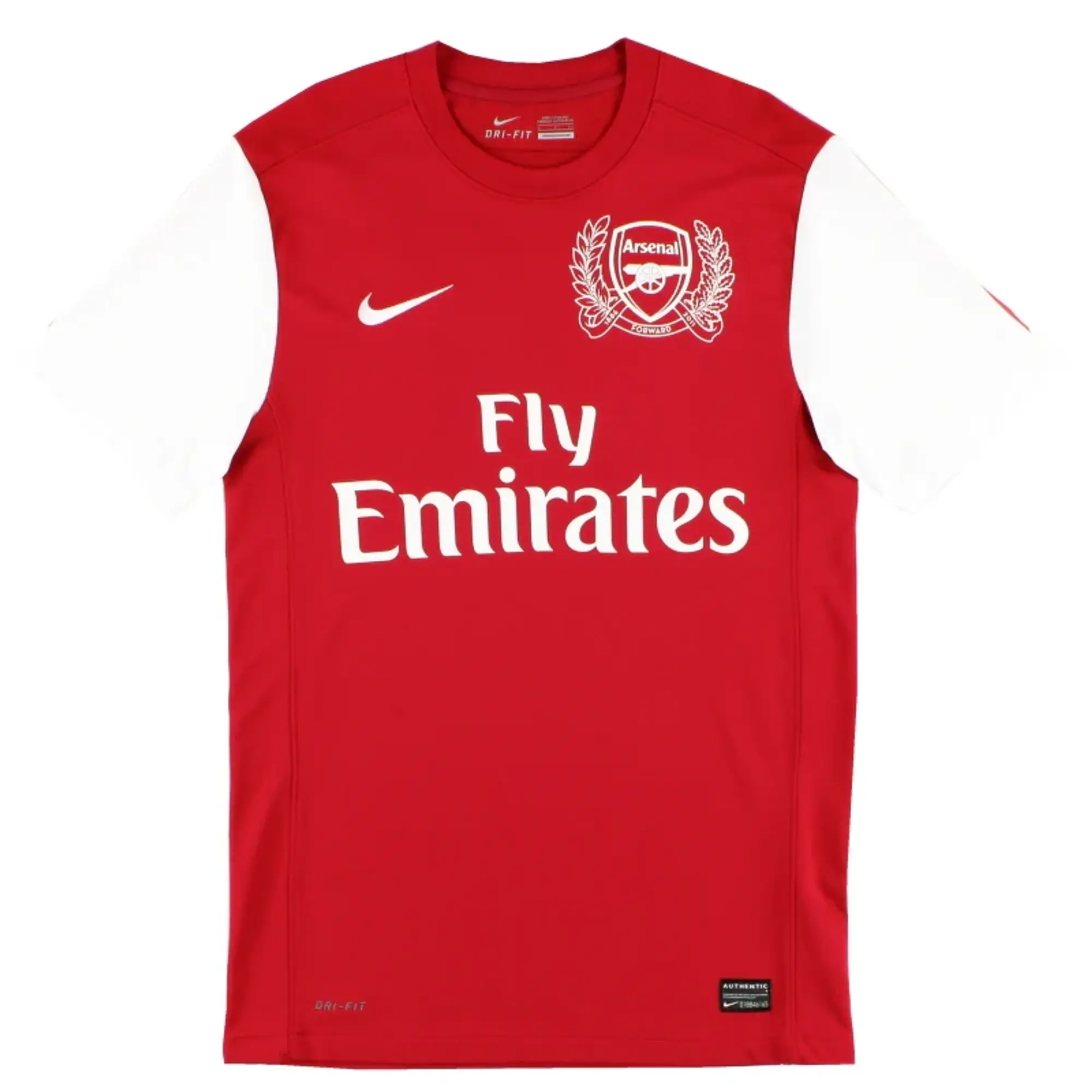 2011-12 Arsenal Nike '125th Anniversary' Home Shirt L - Arsenal / Excellent / Large
