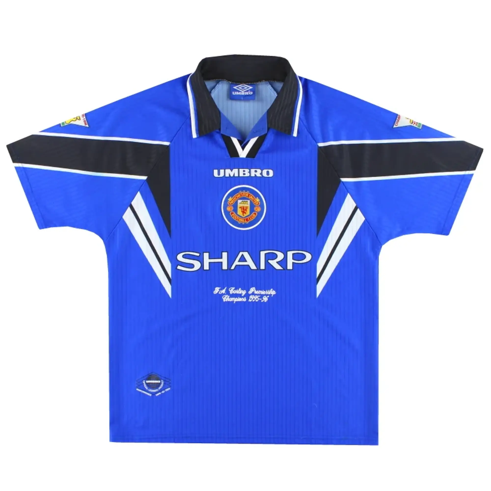 1996-97 Manchester United Umbro 'Champions' Third Shirt L - Manchester United / Excellent / Large