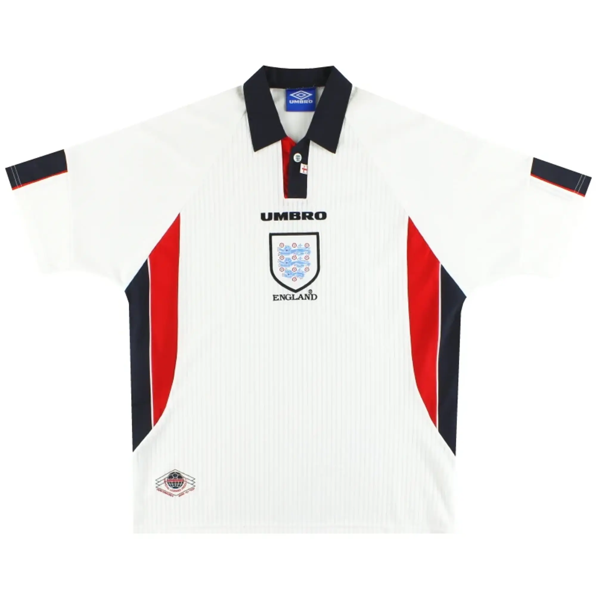 1997-99 England Umbro Home Shirt L - England / Excellent / Large