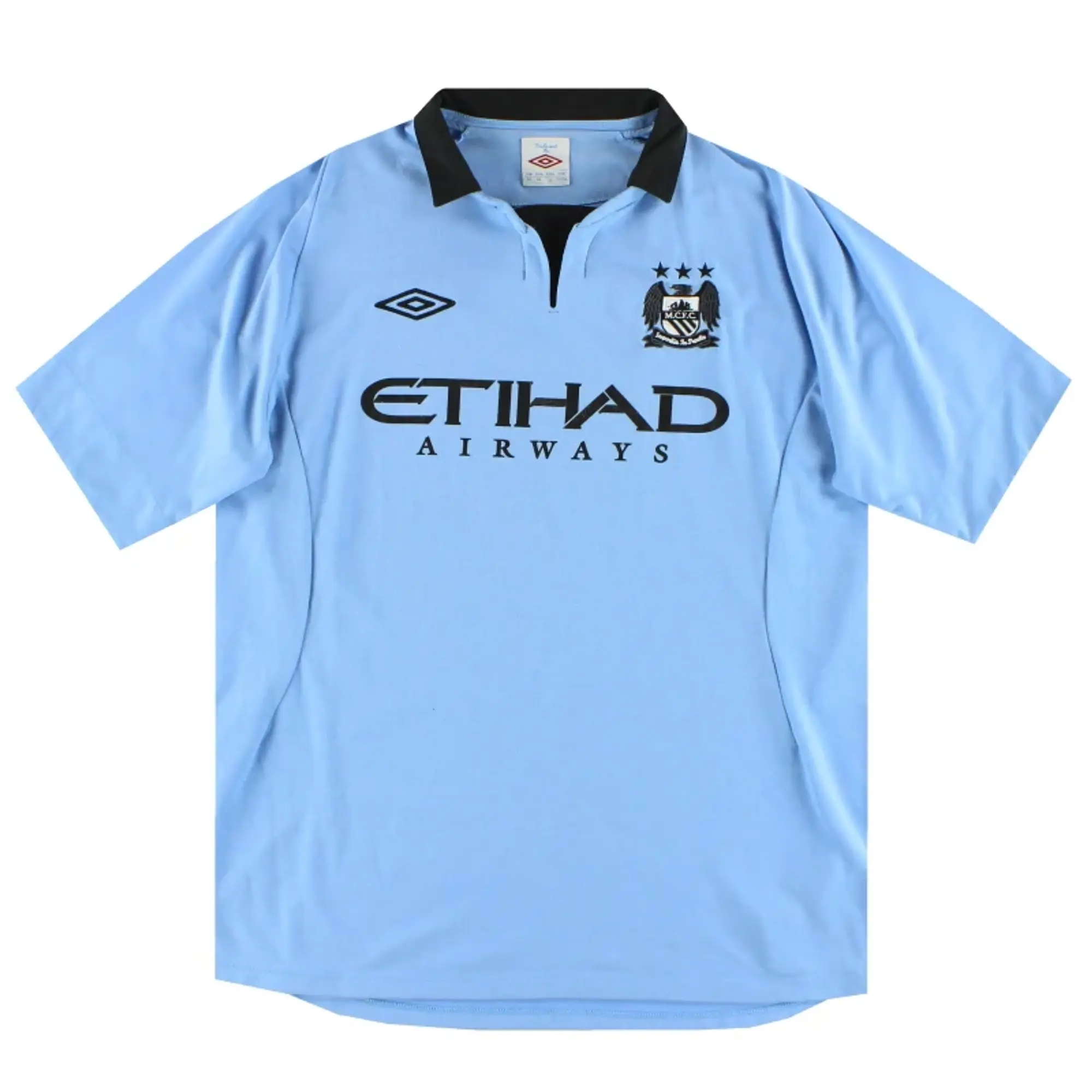 2012-13 Manchester City Umbro Home Shirt L - Manchester City / Excellent / Large