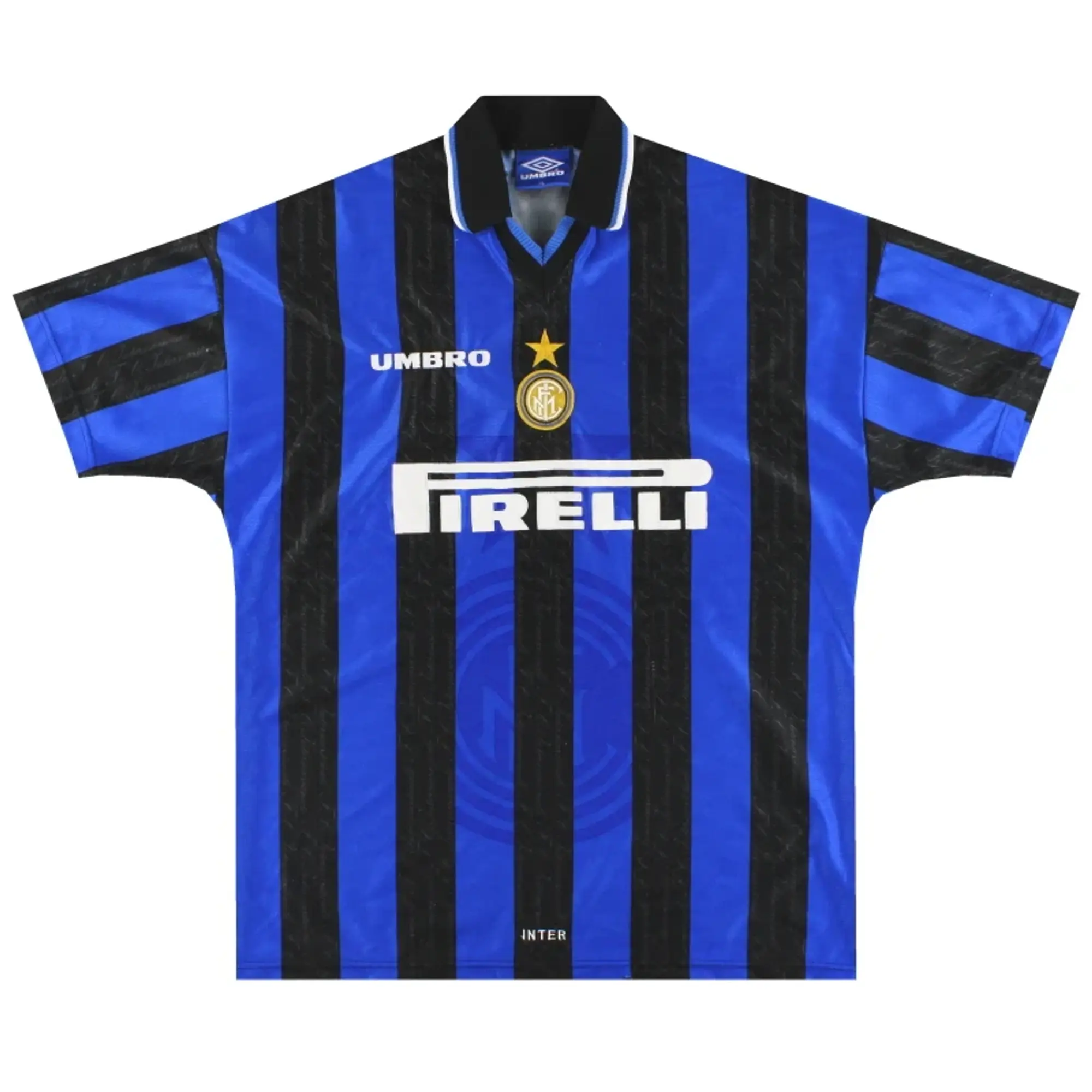 1997-98 Inter Milan Umbro Home Shirt *Mint* L - Inter Milan / Mint / Large