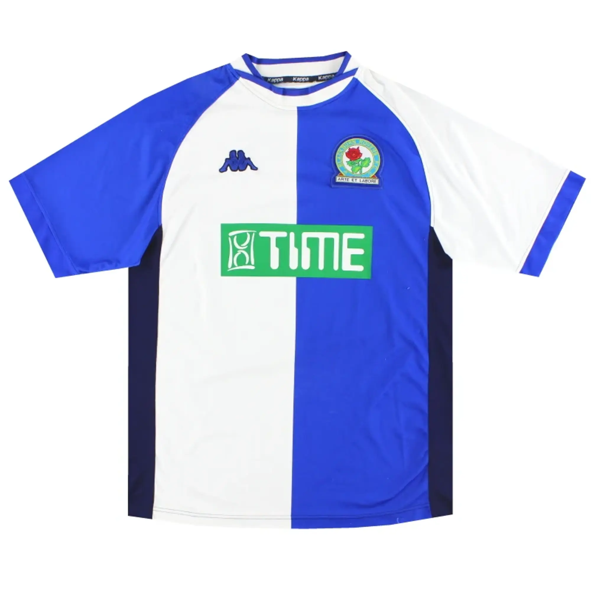 2000-02 Blackburn Kappa Home Shirt L - Blackburn Rovers / Excellent / Large