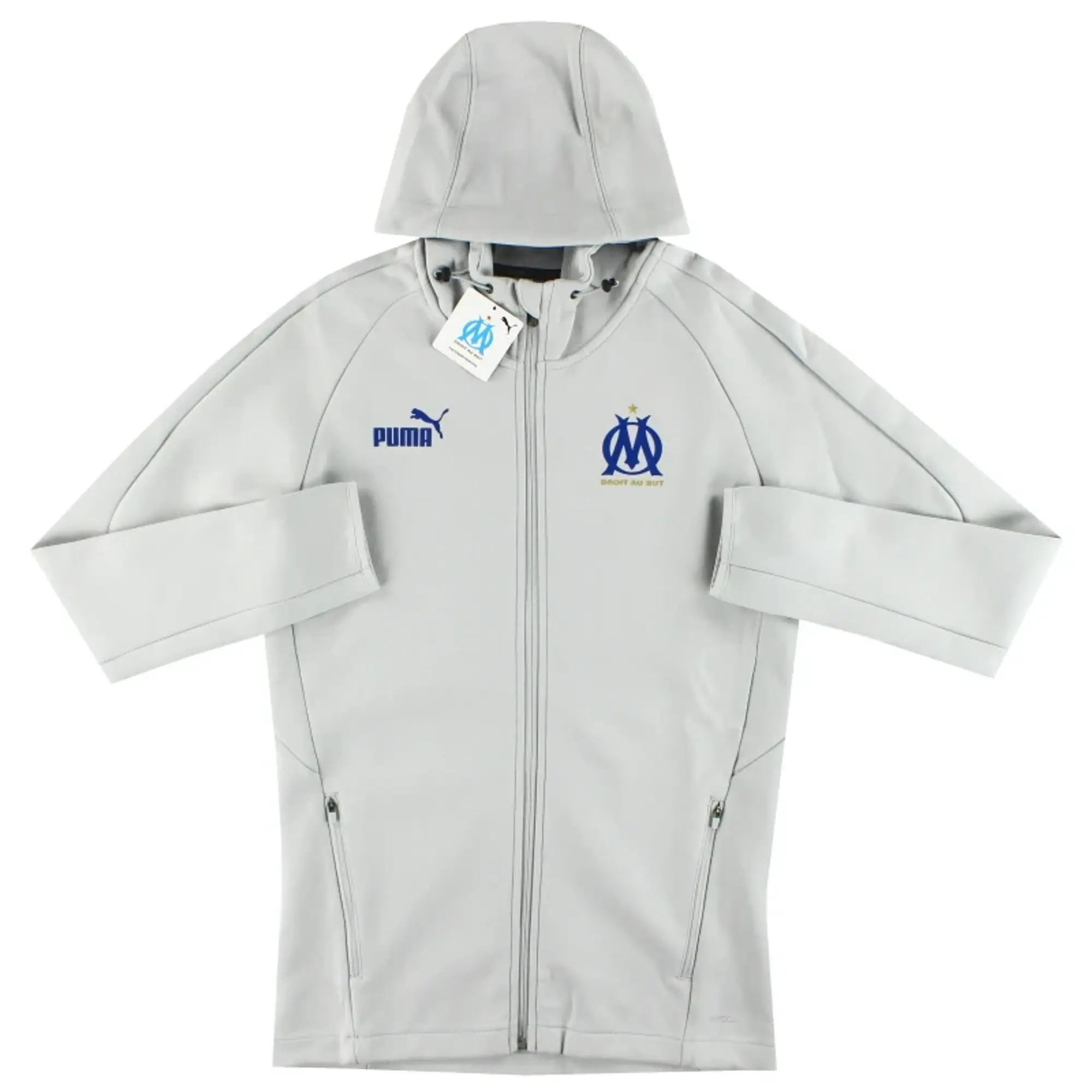2022-23 Marseille Puma Casuals Hooded Jacket *BNIB* L - Olympique Marseille / BNIB / Large