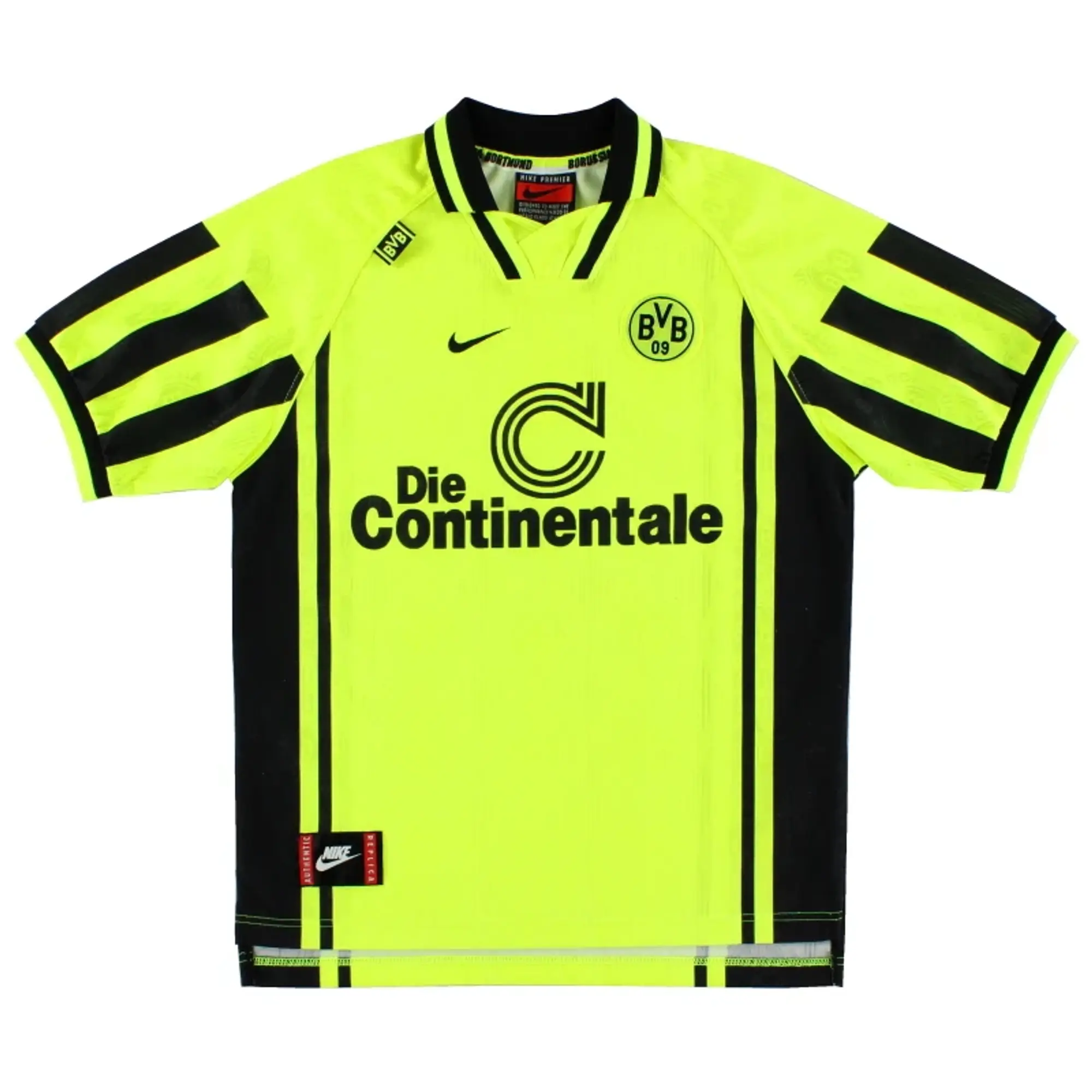 1996-97 Borussia Dortmund Nike Home Shirt *Mint* M - Dortmund / Mint / Medium