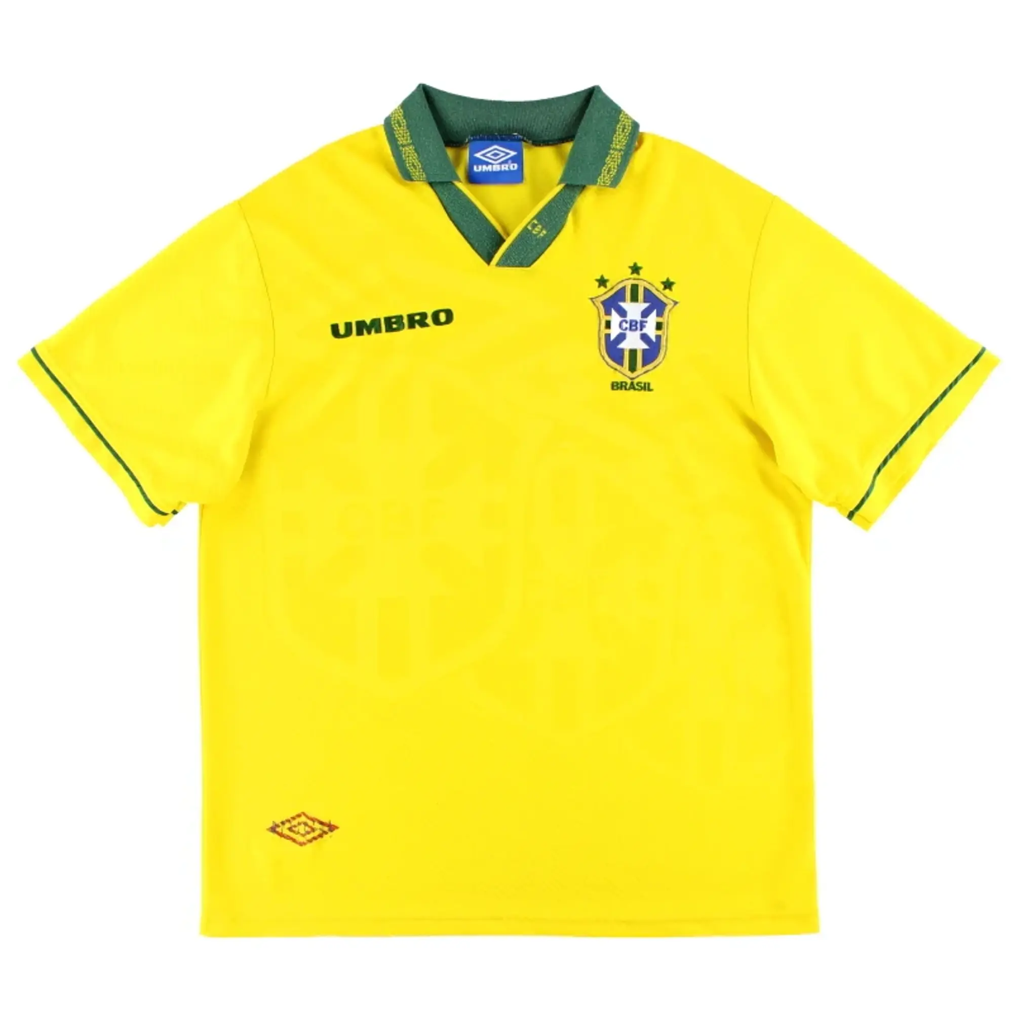 1993-94 Brazil Umbro Home Shirt XL - Brazil / Excellent / XL