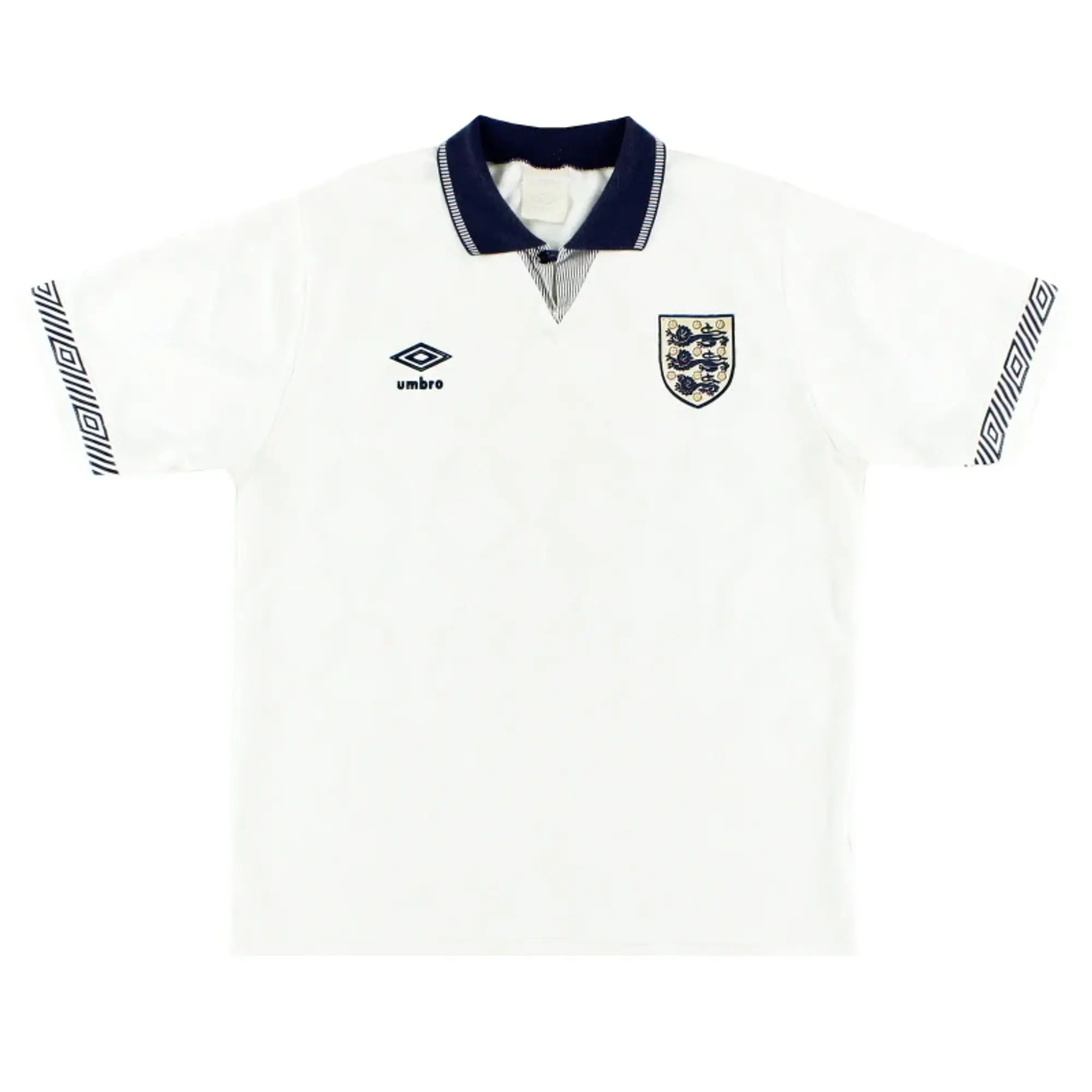 1990-92 England Umbro Home Shirt L - England / Excellent / Large