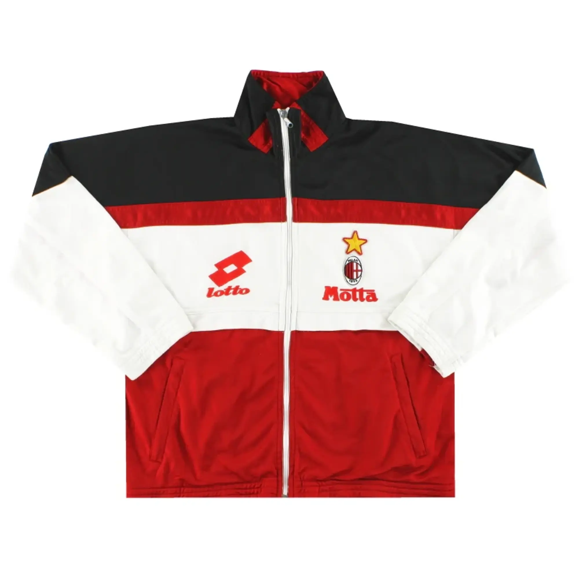 1993-94 AC Milan Lotto Track Jacket Y - AC Milan / Excellent / Youth