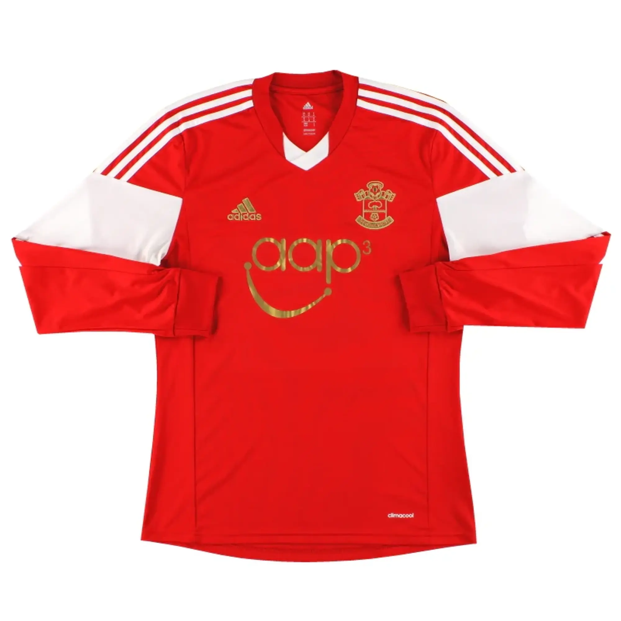 2013-14 Southampton adidas Home Shirt L/S M - Southampton / Excellent / Medium
